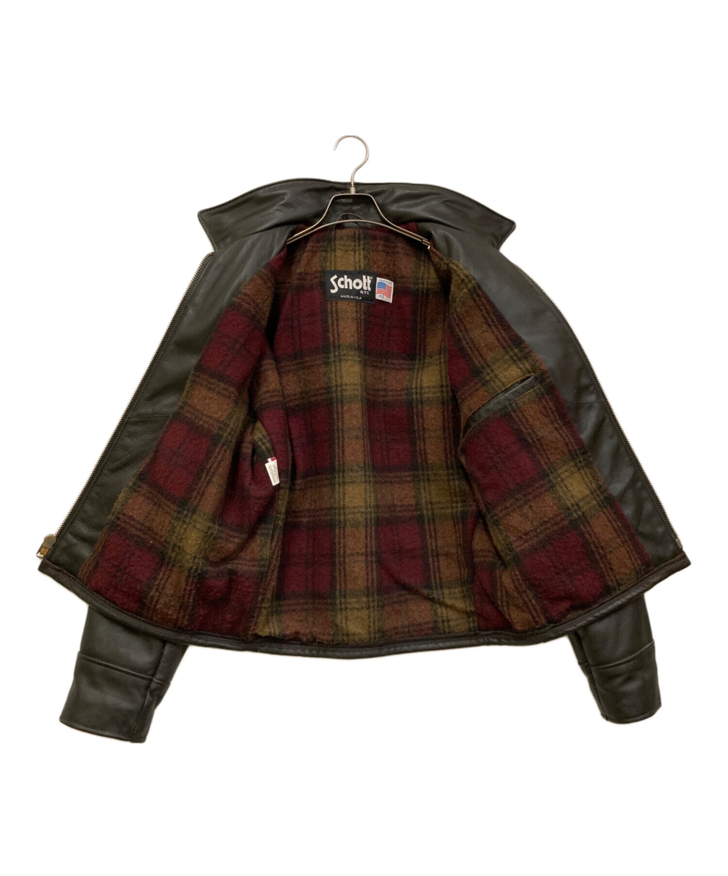 中古・古着通販】Schott (ショット) シングルライダースジャケット