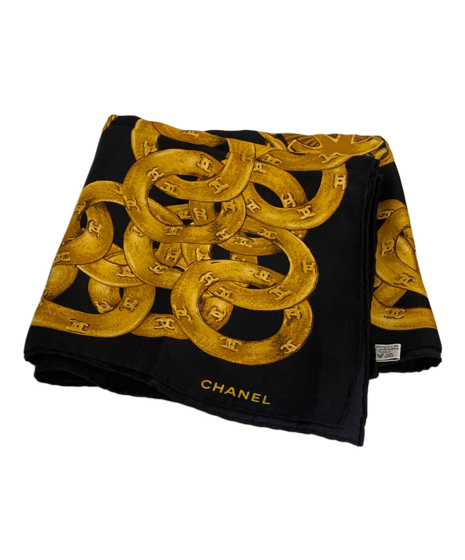 中古・古着通販】CHANEL (シャネル) チェーン柄ココマークスカーフ