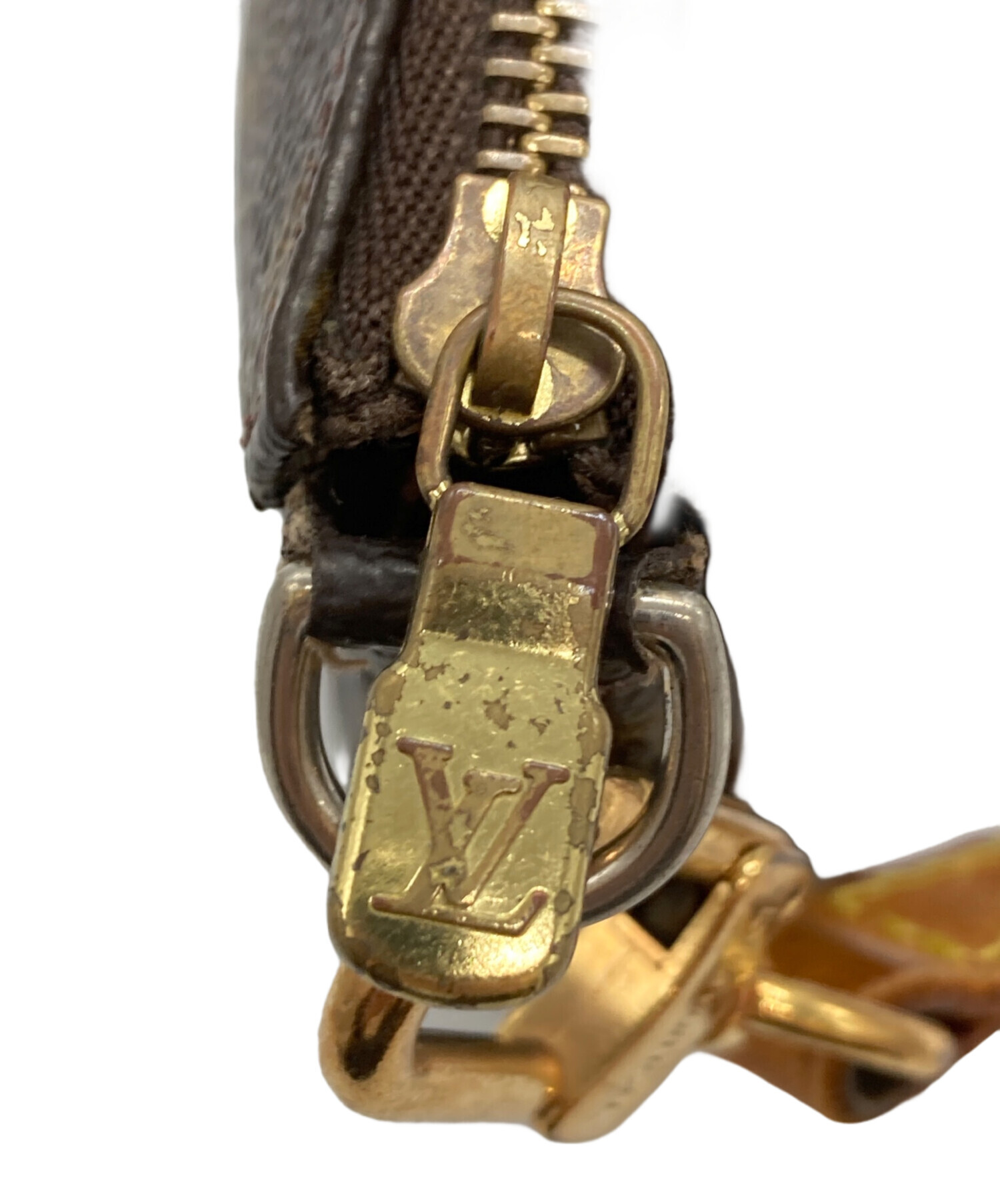 Louis Vuitton ブラウンポーチ ショルダー付き 中古・古着通販】LOUIS VUITTON (ルイ ヴィトン) ショルダー