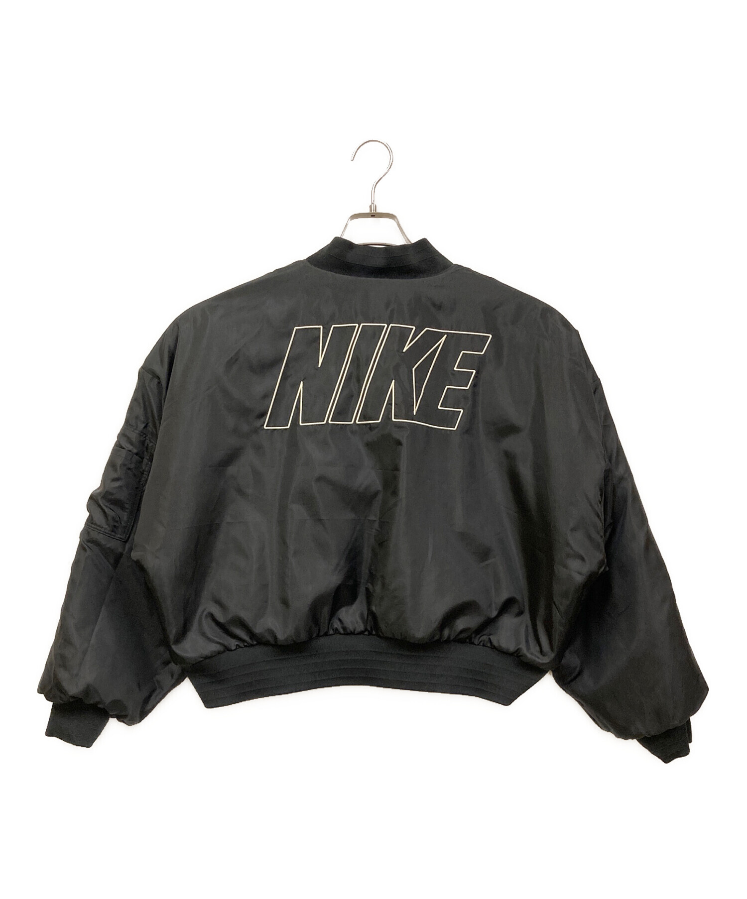 中古・古着通販】NIKE (ナイキ) NSW FAUX FUR BOMBEER ブラック サイズ 
