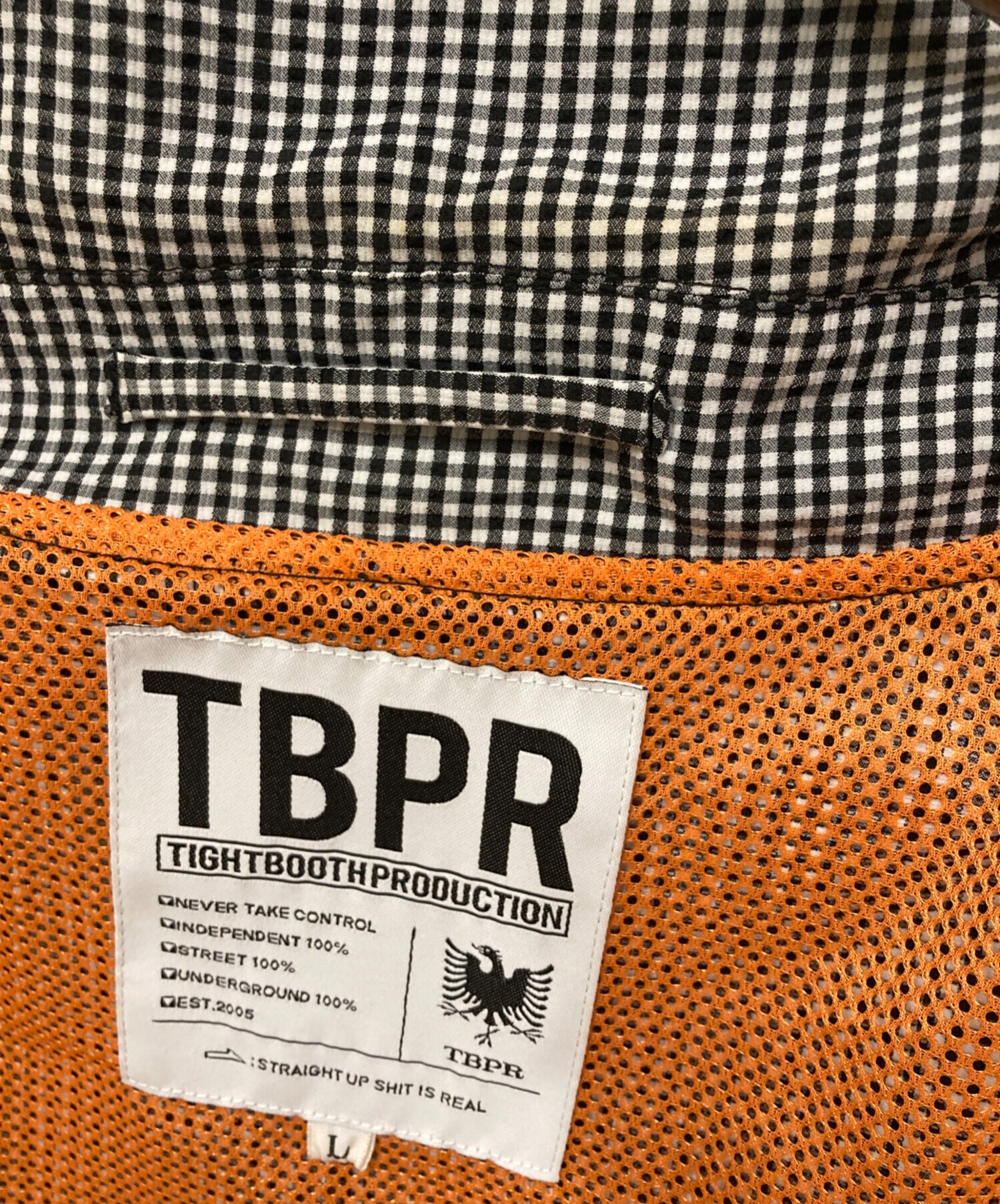 TIGHTBOOTH PRODUCTION シアサッカー BIG COAT L TIGHTBOOTH PRODUCTION シアサッカー BIG COAT L