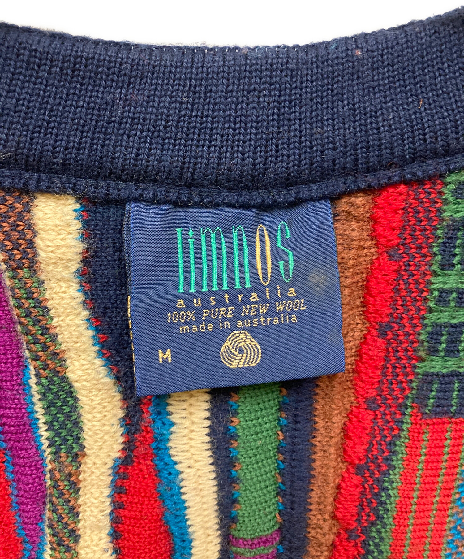 中古・古着通販】Limnos (リムノス) 3Dニットカーディガン マルチ