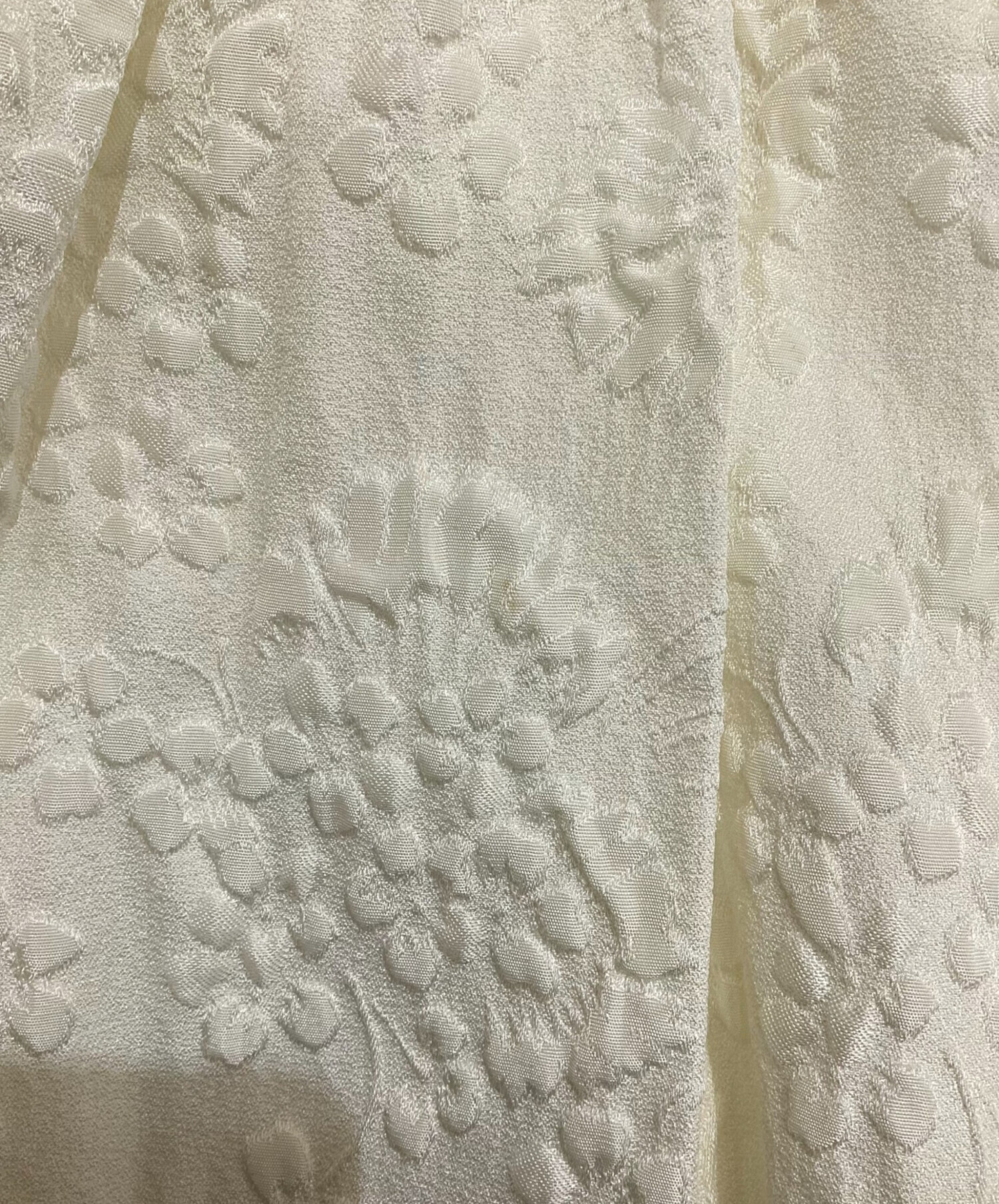 中古・古着通販】OHGA (オオガ) ジャガードペプラムギャザーブラウス