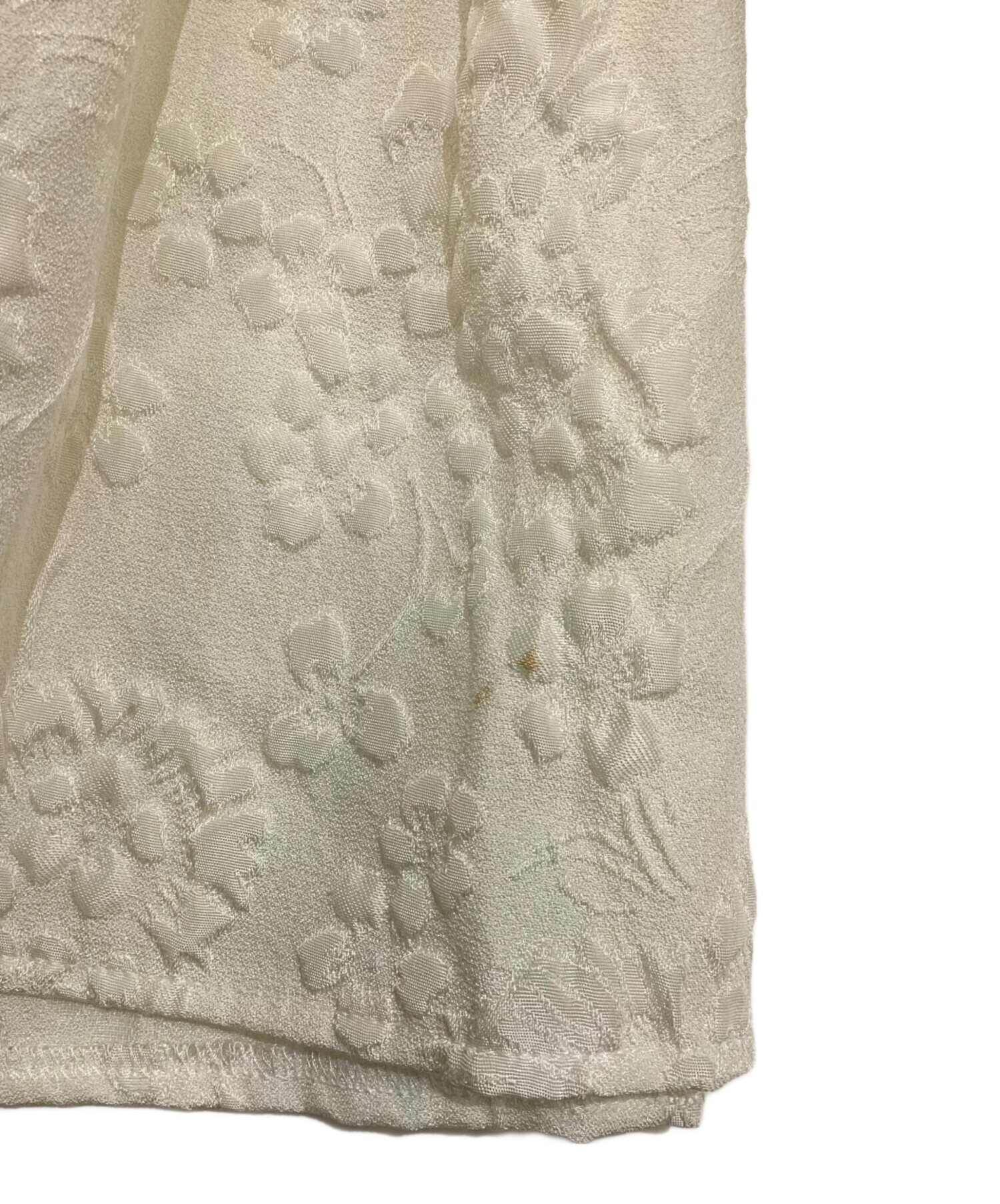 中古・古着通販】OHGA (オオガ) ジャガードペプラムギャザーブラウス