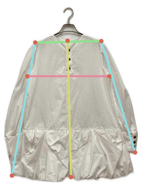 中古・古着通販】CADUNE (カデュネ) バルーン裾チュニック ホワイト