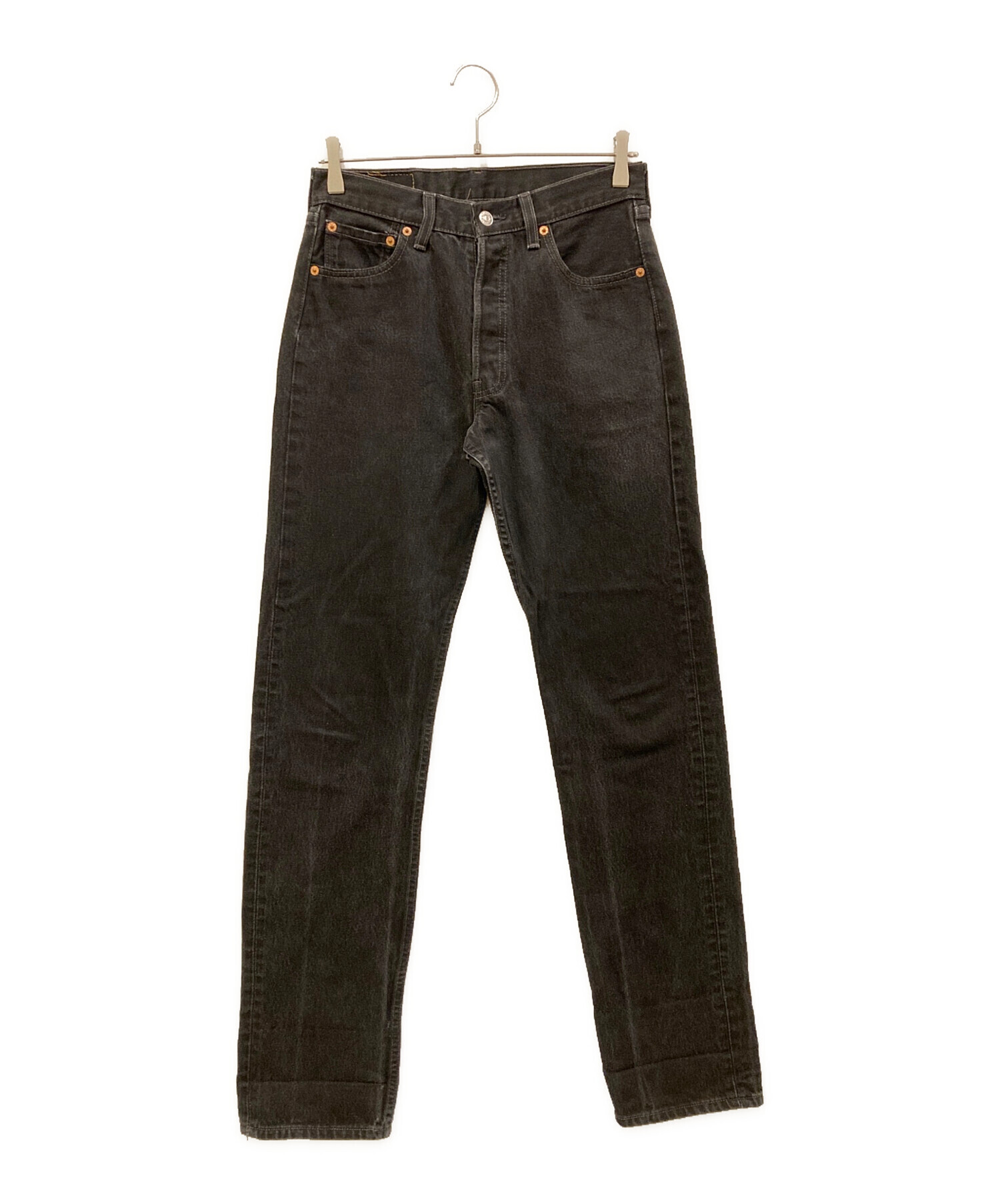 中古・古着通販】LEVI'S (リーバイス) 501後染めデニムパンツ ブラック