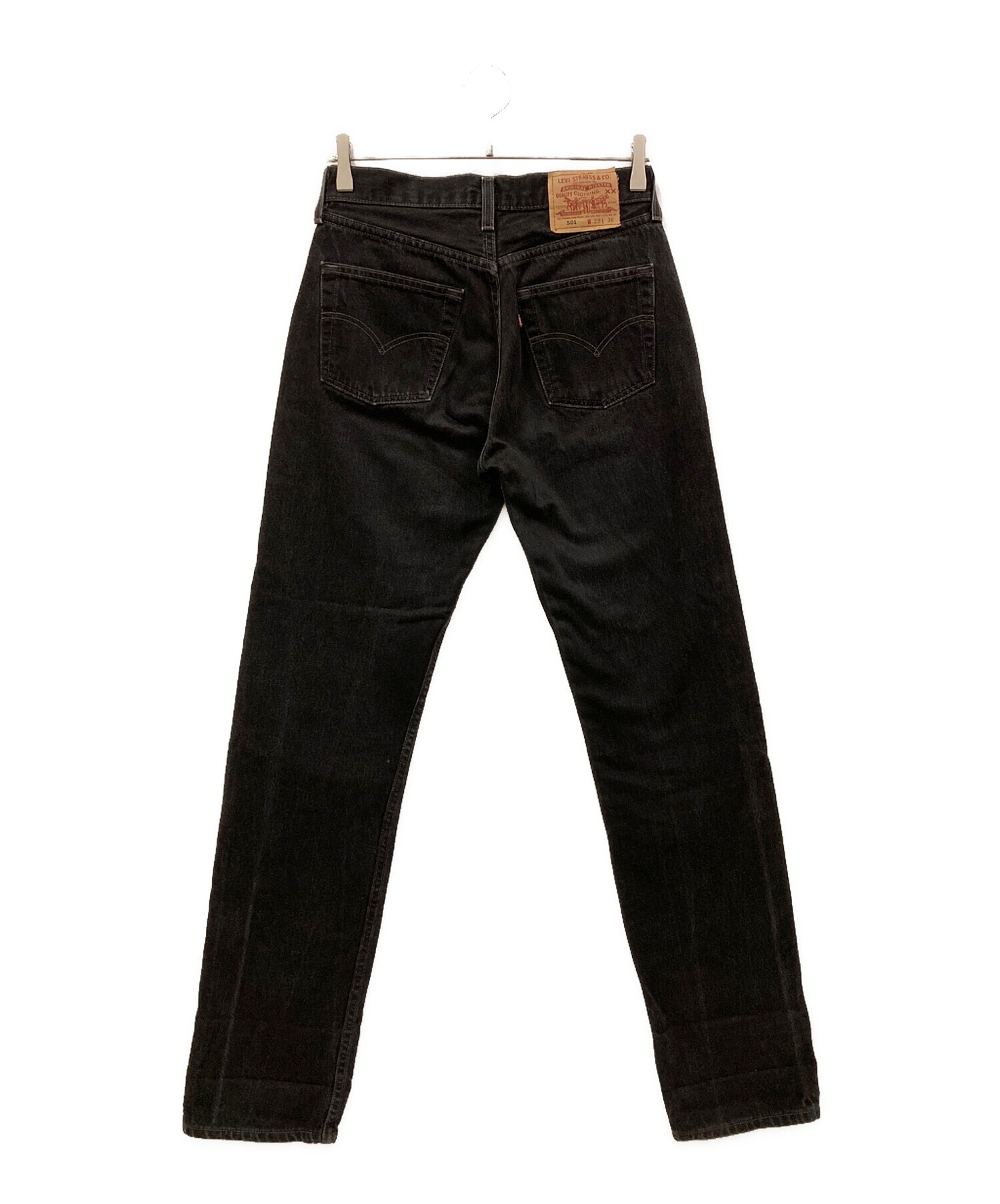 中古・古着通販】LEVI'S (リーバイス) 501後染めデニムパンツ ブラック