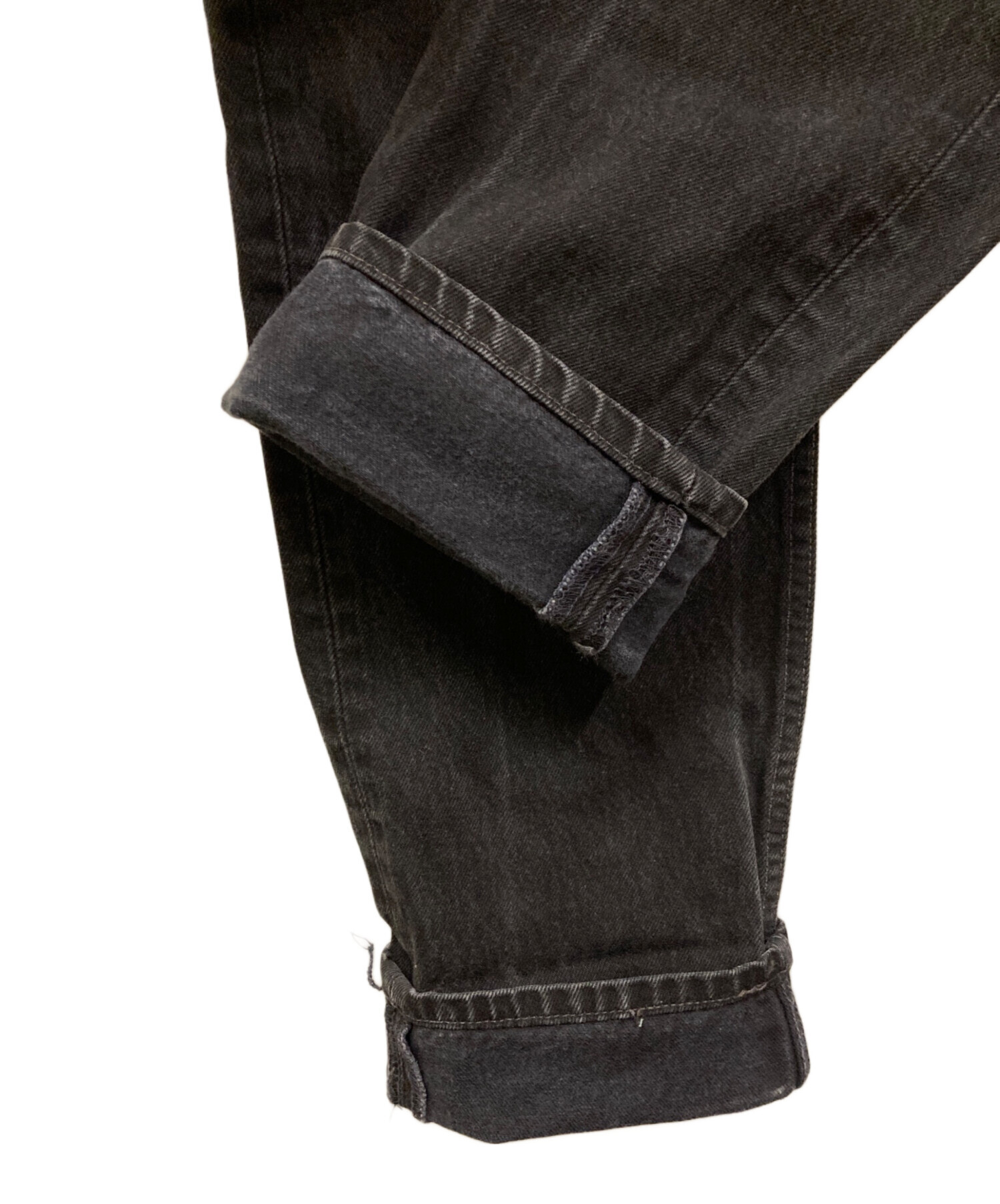 中古・古着通販】LEVI'S (リーバイス) 501後染めデニムパンツ ブラック