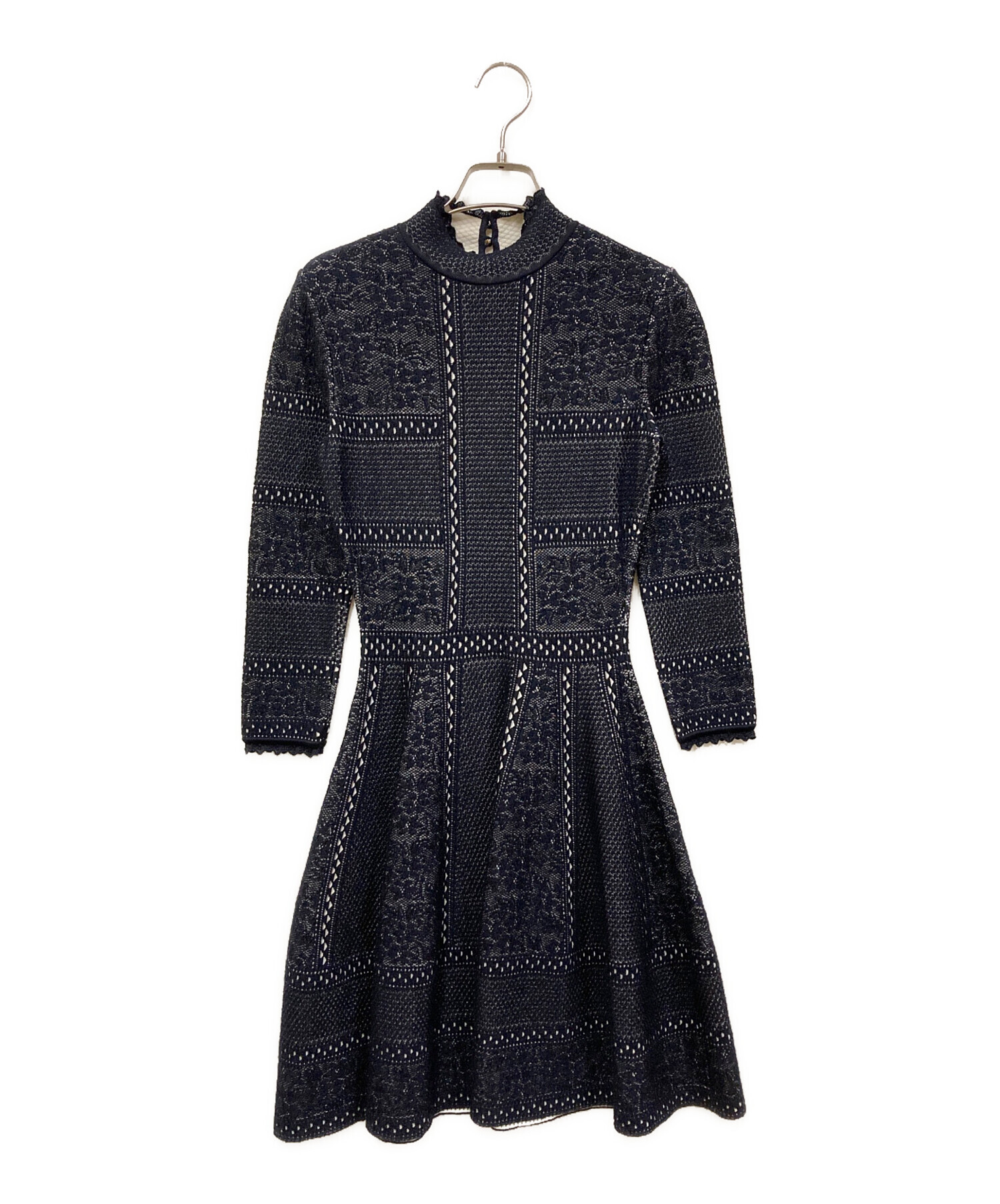 アレキサンダーマックイーン　総柄ワンピース 中古・古着通販】ALEXANDER McQUEEN (アレキサンダーマックイーン