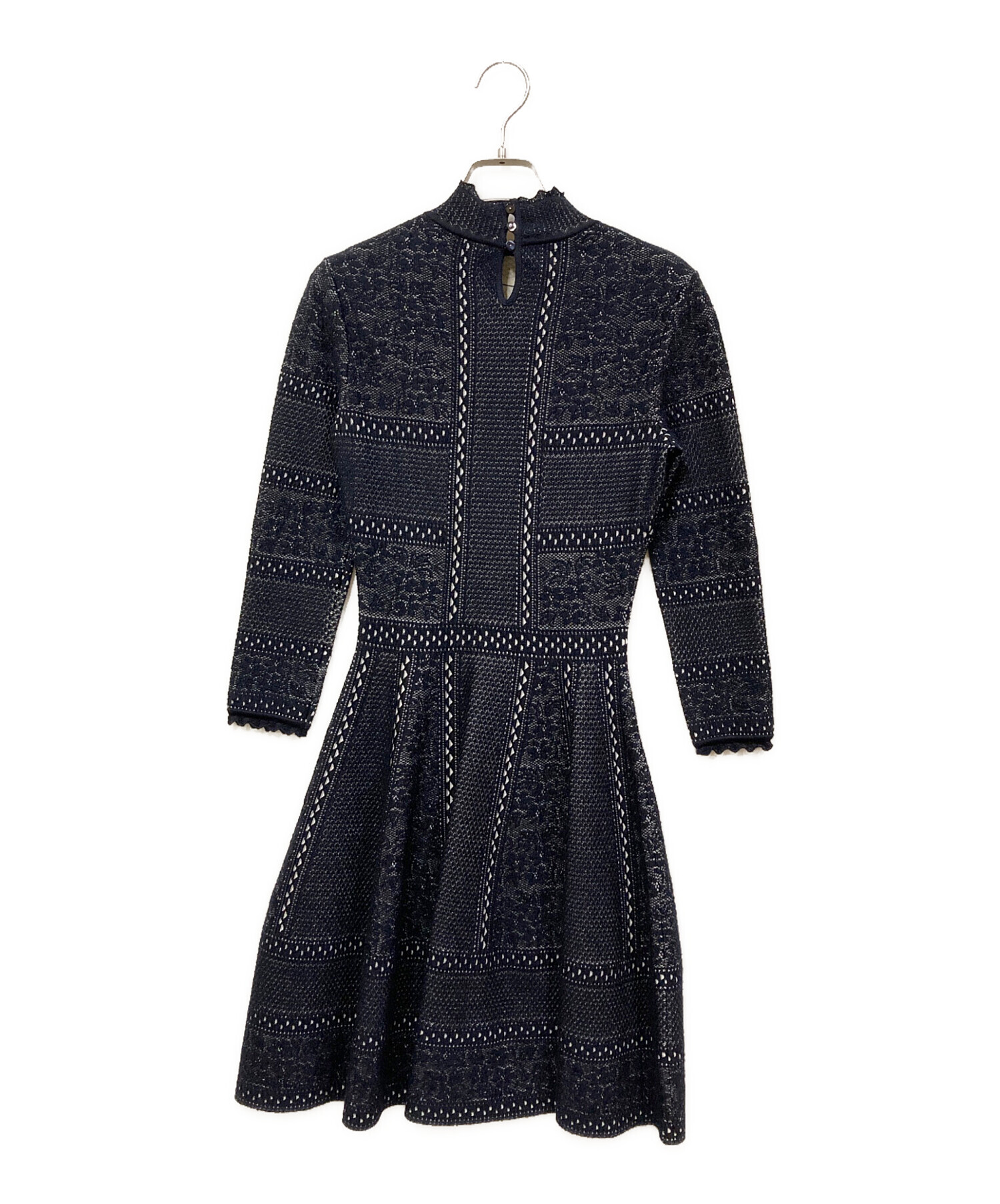 Alexander McQueen ワンピース/ジレ 36 ネイビー 中古・古着通販】ALEXANDER McQUEEN (アレキサンダーマックイーン
