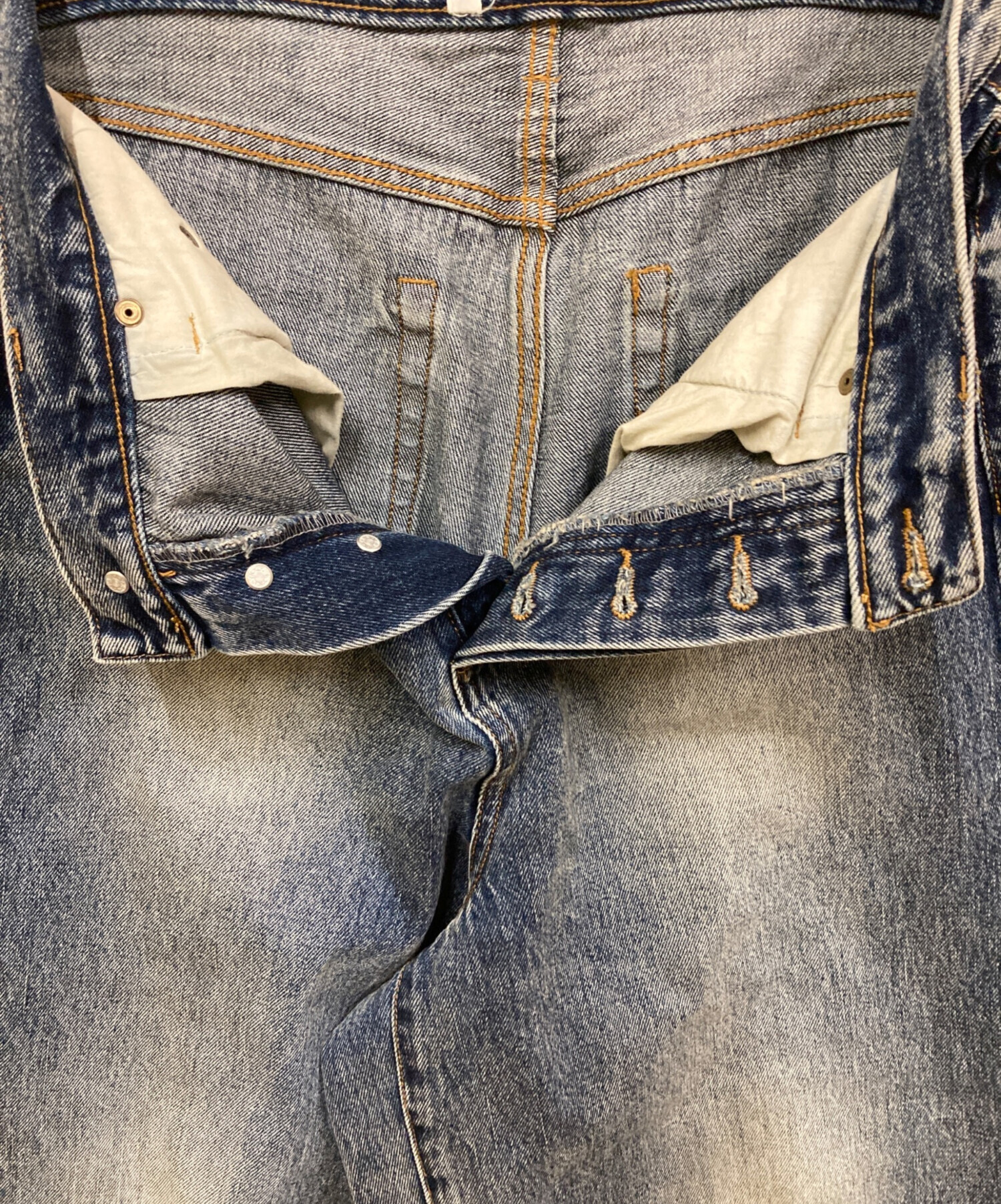 中古・古着通販】ichi (イチ) ワイドデニムパンツ インディゴ サイズ