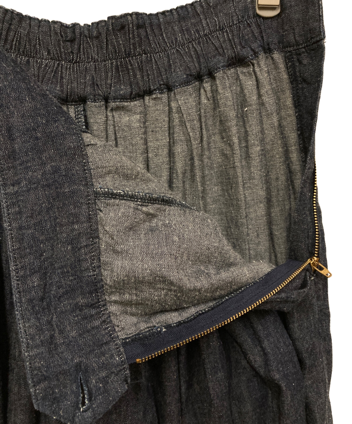 HARVESTY ハーベスティ　綿麻デニム　サーカスキュロット ハーベスティ HARVESTY 綿麻デニムサーカスキュロット