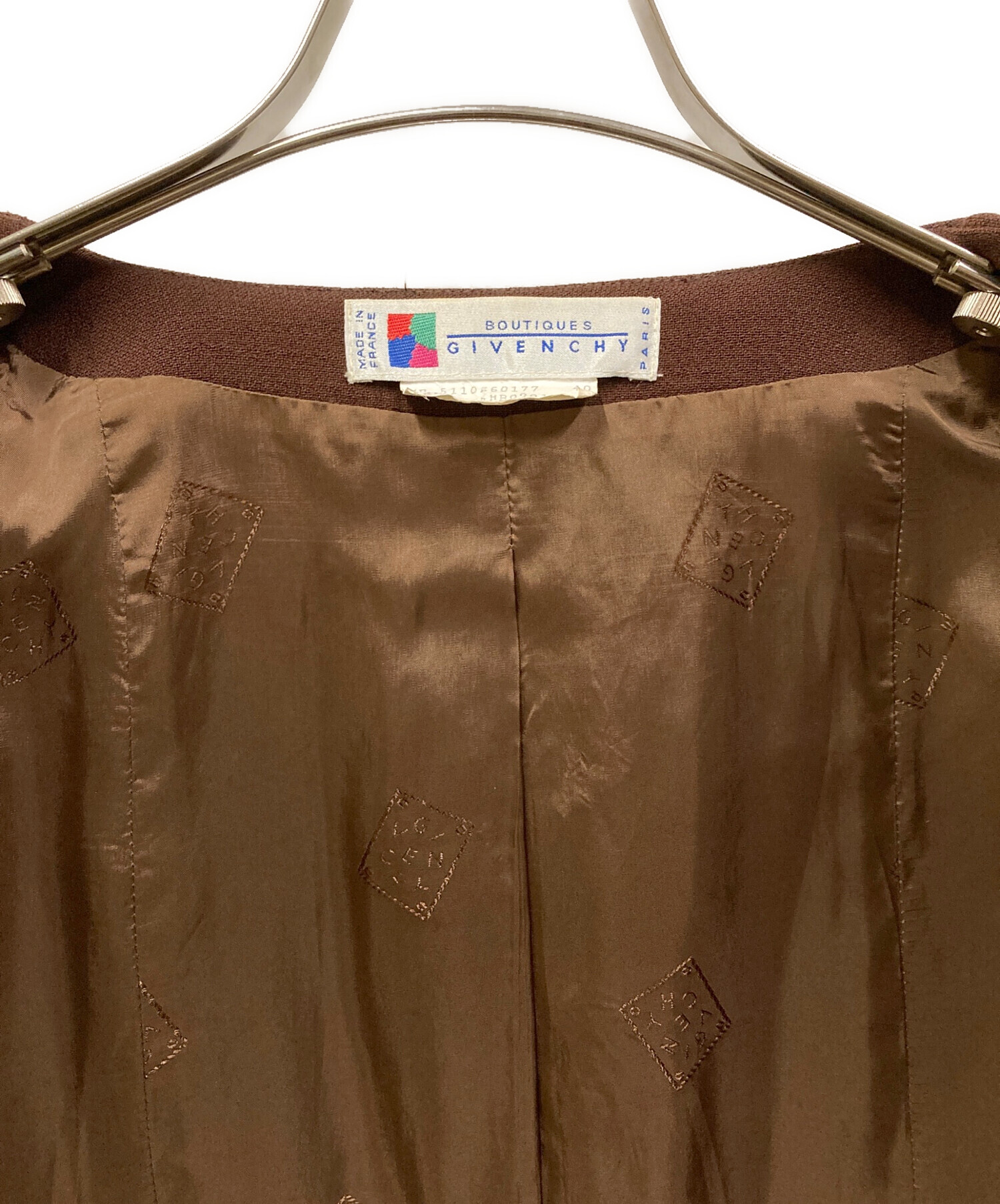 ジバンシーGIVENCHY BOUTIQUESハーフコート ジャケット 中古・古着通販】GIVENCHY BOUTIQUES (ジバンシー ブティックス) ノー