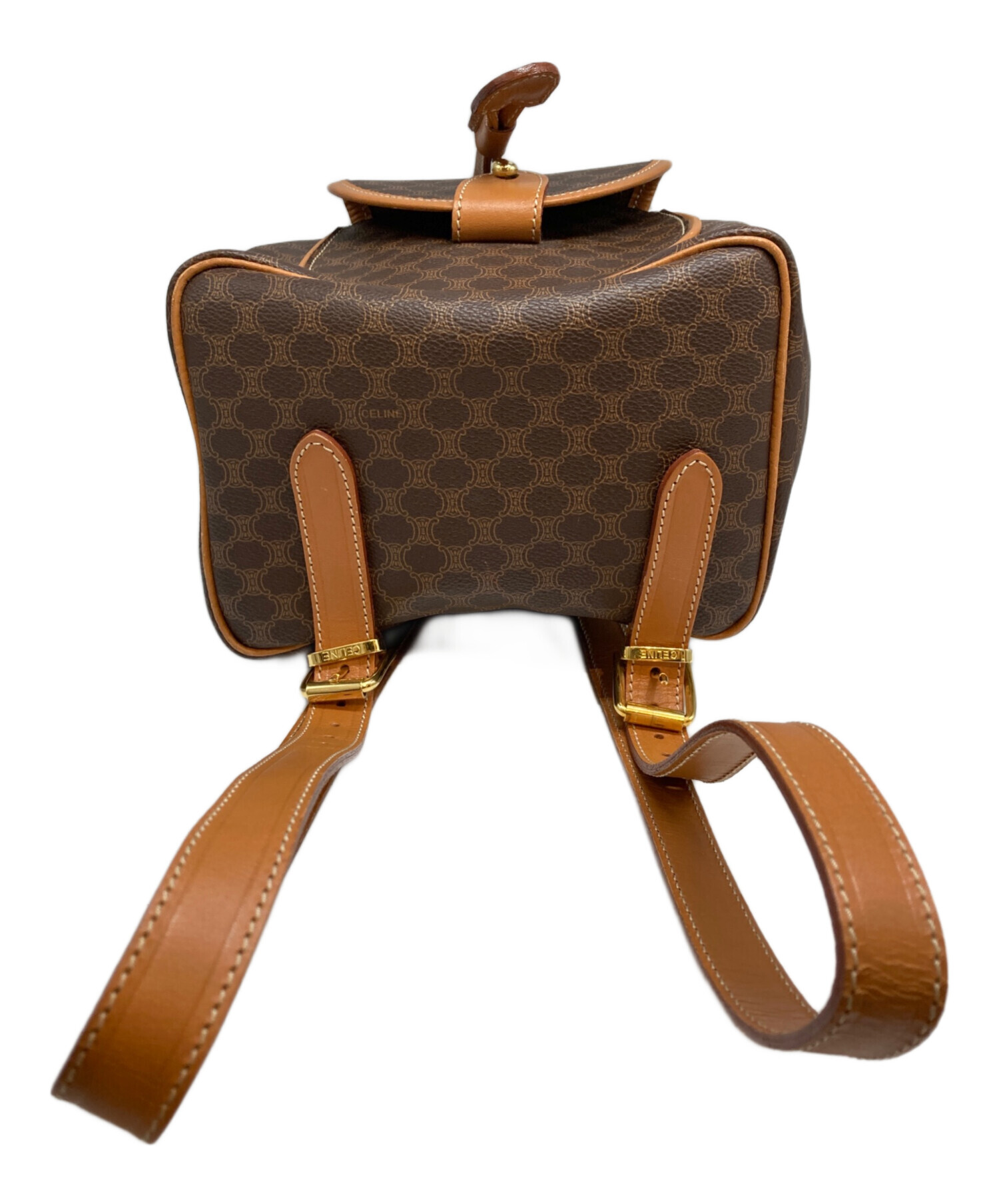 セリーヌ マカダム柄のリュック ヴィンテージ マカダム柄リュック ブラウン|セリーヌ CELIN