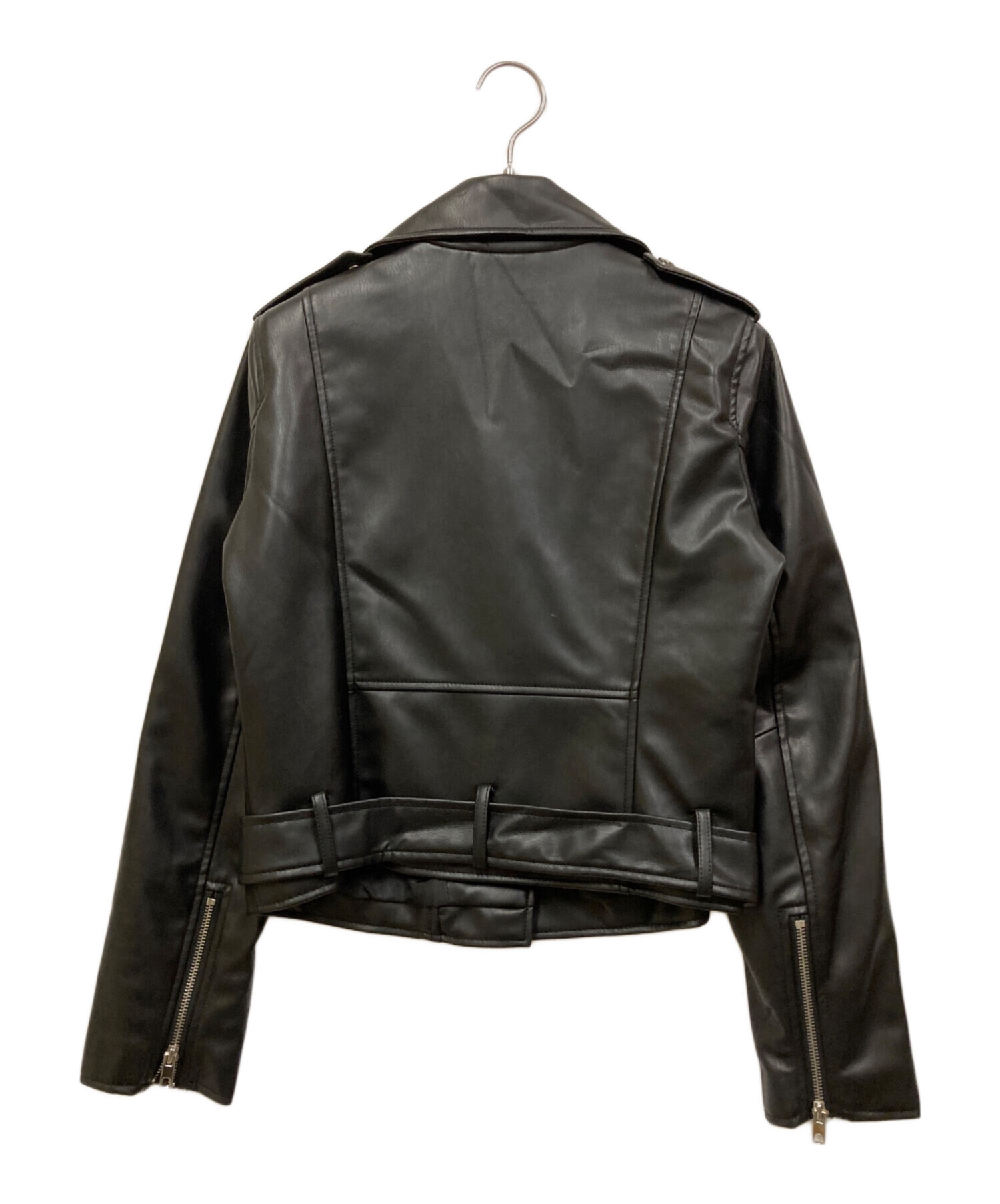 中古・古着通販】ZARA (ザラ) ライダースジャケット ブラック サイズ