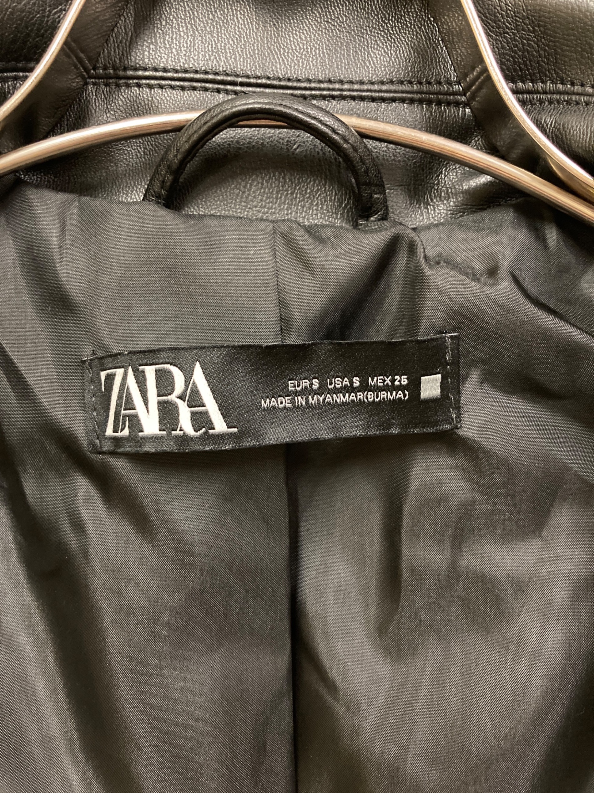 中古・古着通販】ZARA (ザラ) ライダースジャケット ブラック サイズ