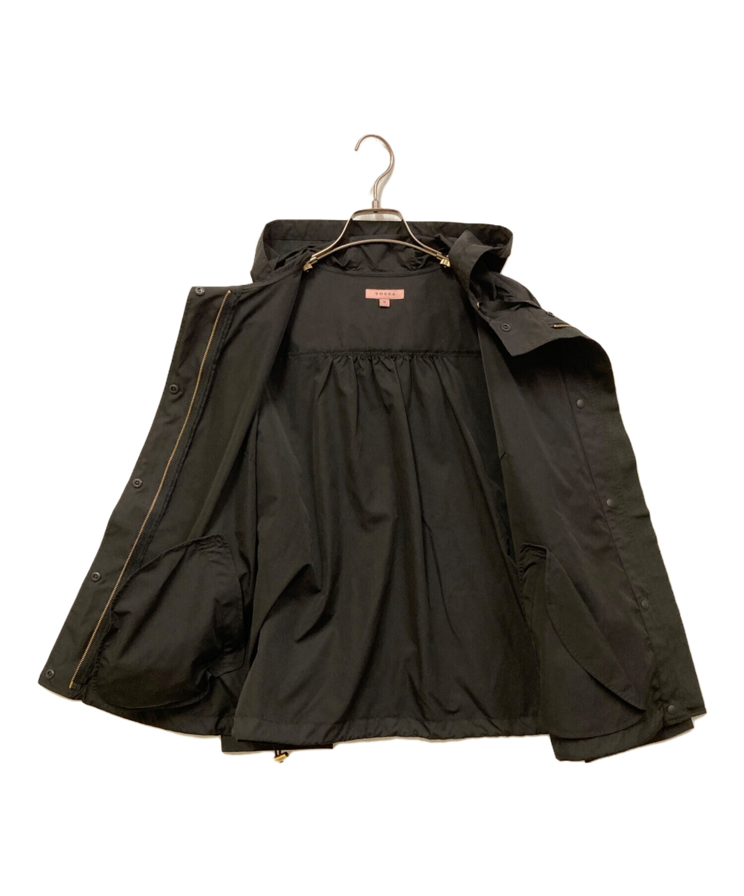 中古・古着通販】TOCCA (トッカ) ENVELOPE ショート丈コート ブラック 