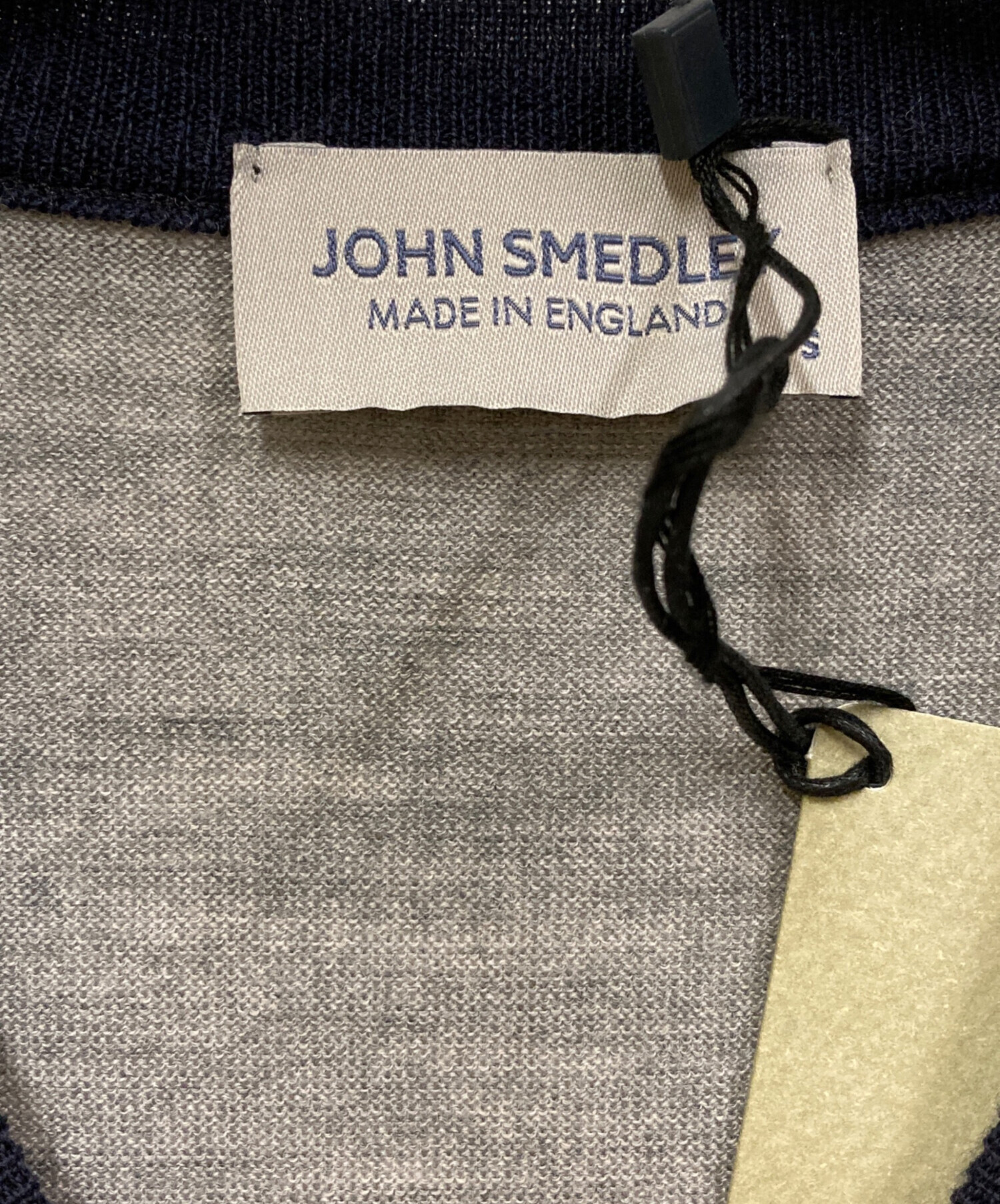 中古・古着通販】JOHN SMEDLEY (ジョンスメドレー) 半袖ニット グレー