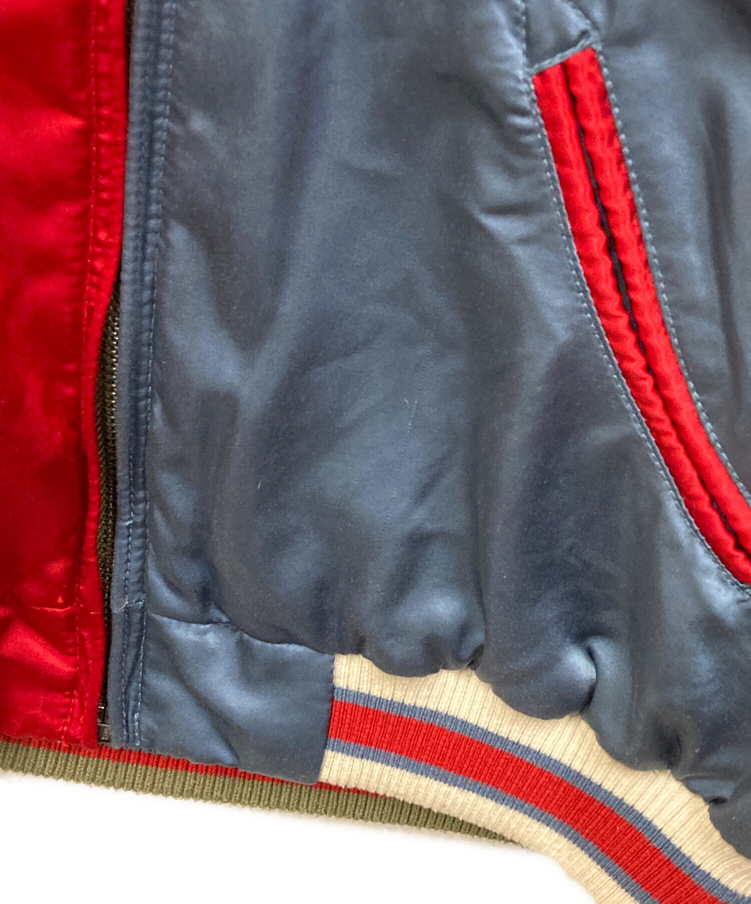 中古・古着通販】DIESEL (ディーゼル) リバーシブルスカジャン カーキ