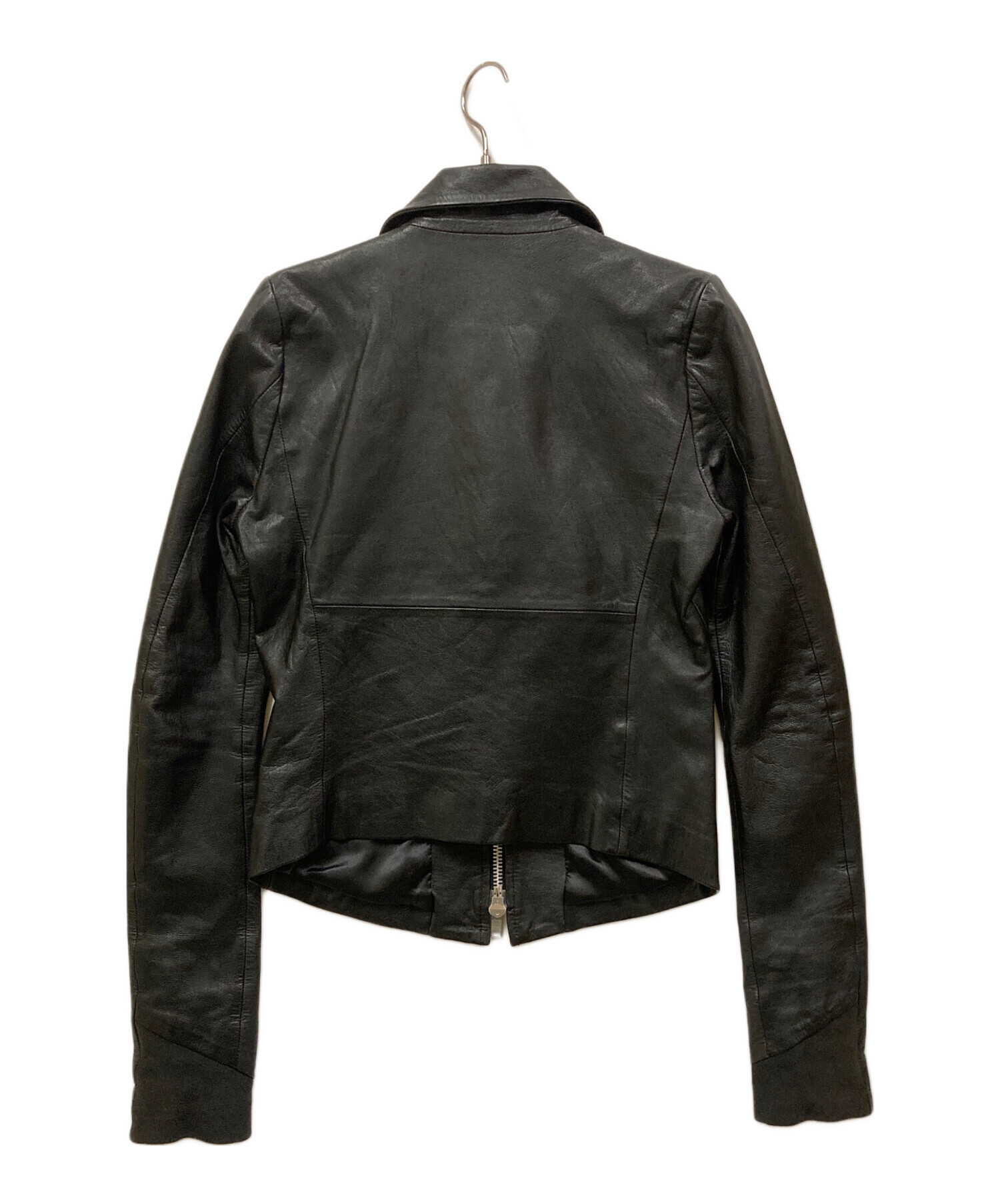 中古・古着通販】EKAM (エカム) ラムレザージャケット ブラック サイズ