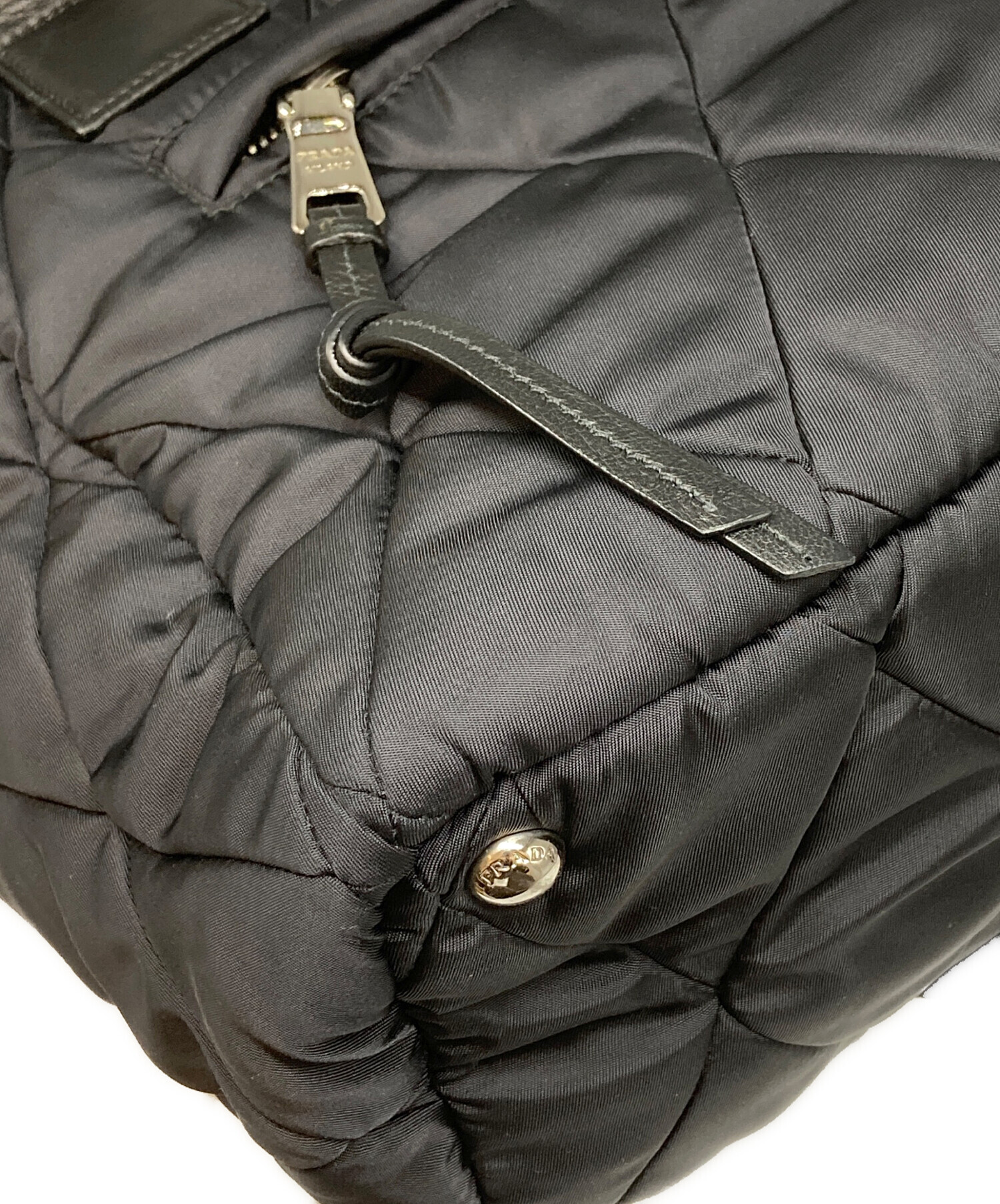 中古・古着通販】PRADA (プラダ) キルティングナイロントートバッグ