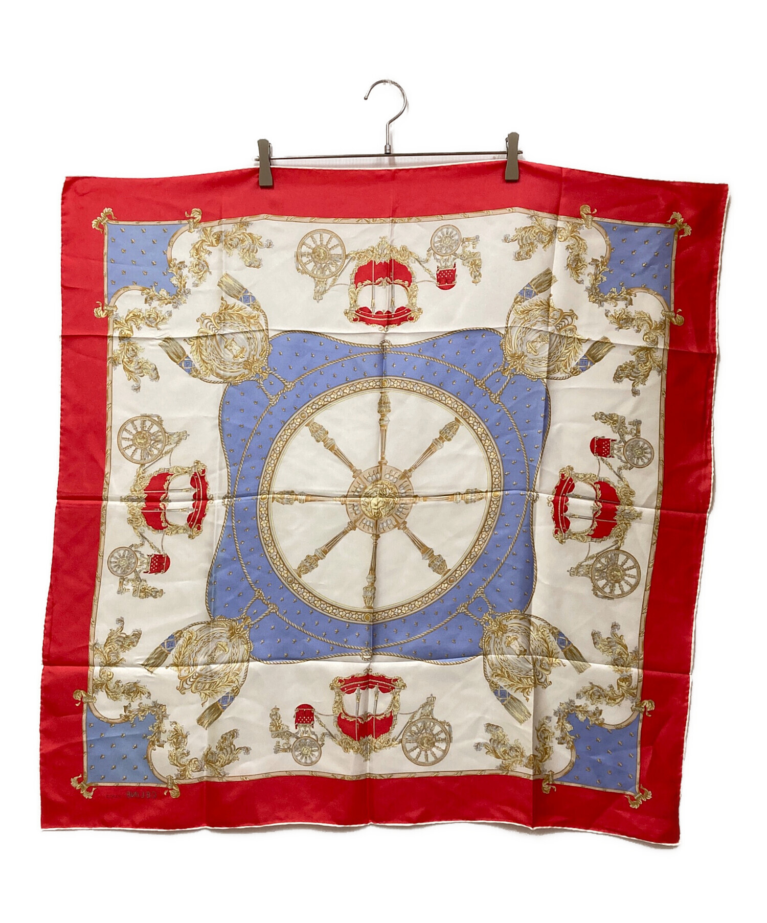 中古・古着通販】CELINE (セリーヌ) 馬車柄スカーフ ホワイト サイズ