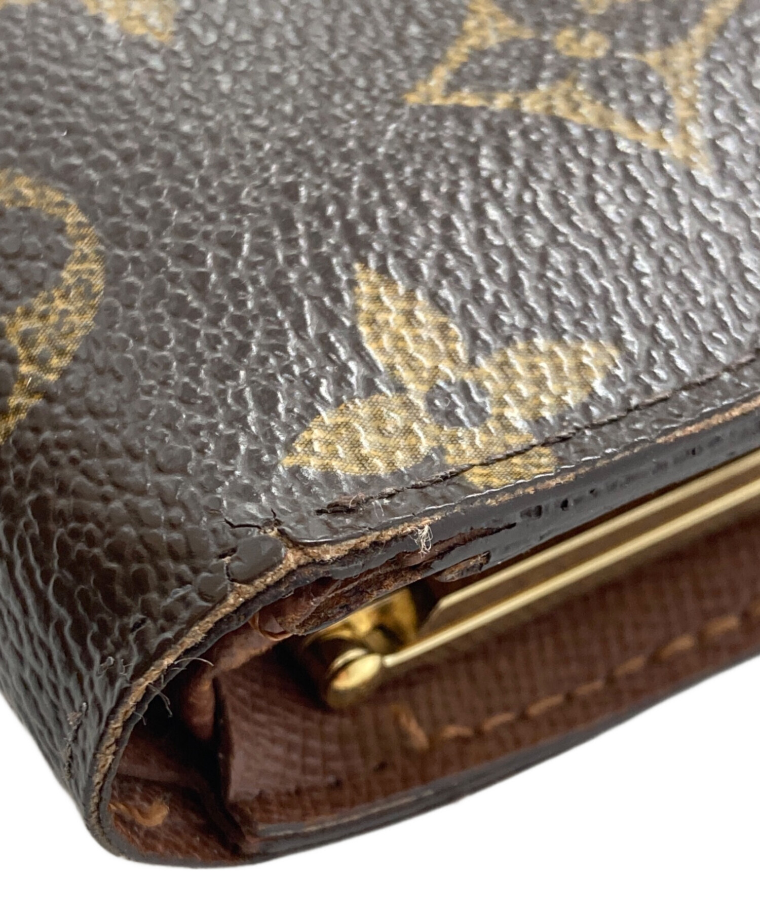 中古・古着通販】LOUIS VUITTON (ルイ ヴィトン) がま口財布 ブラウン