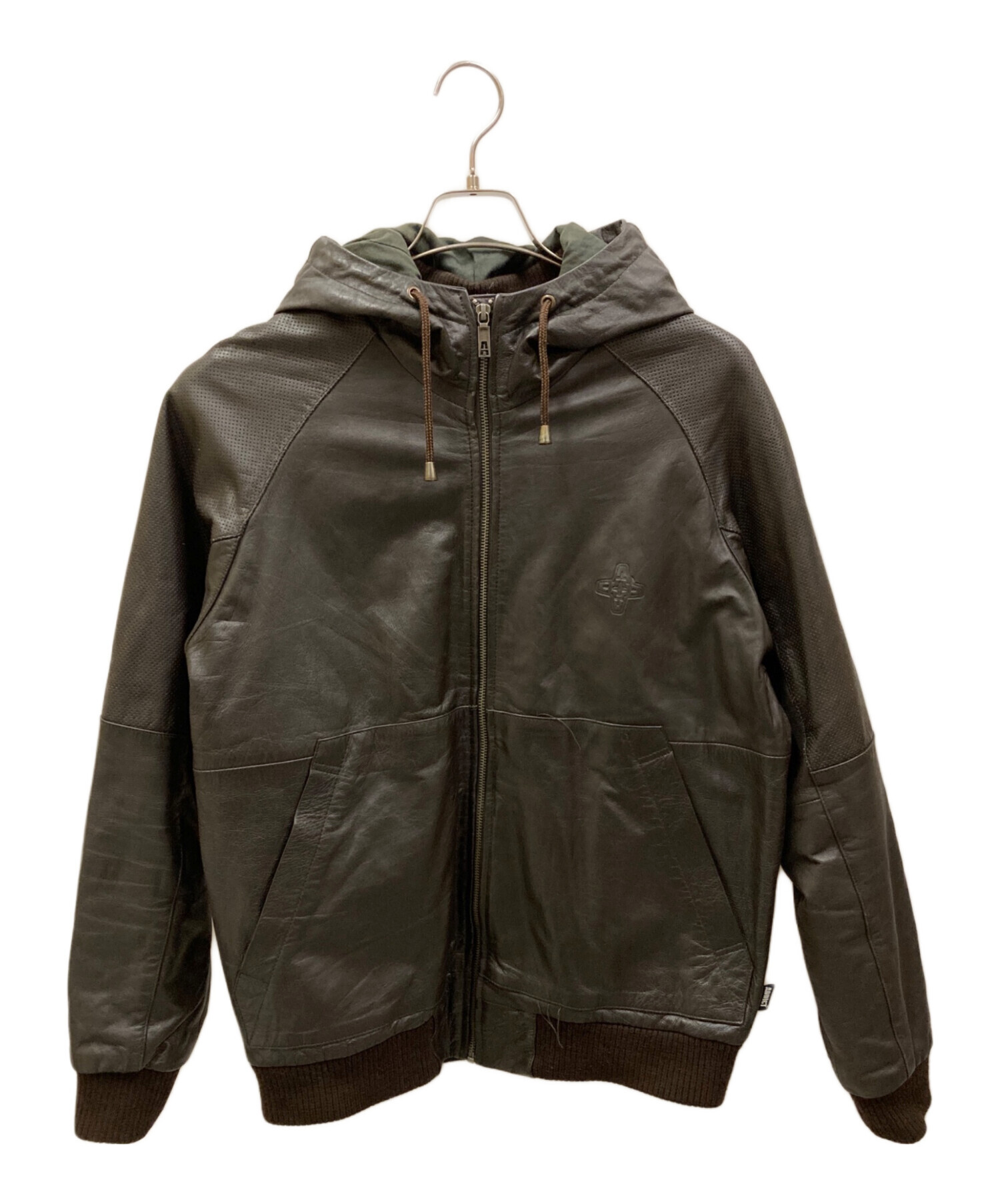 中古・古着通販】ADDICT (アディクト) レザージャケット ブラウン 