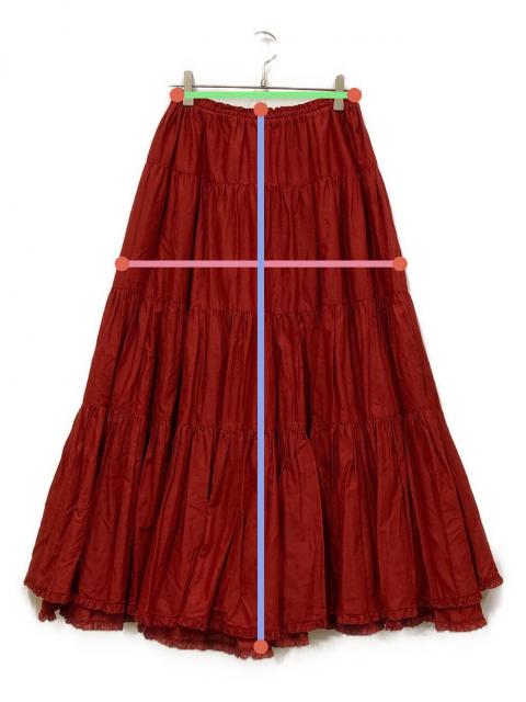 ピンクハウス パンジー柄　ティアードスカート 3087000493084421_drawn.jpeg