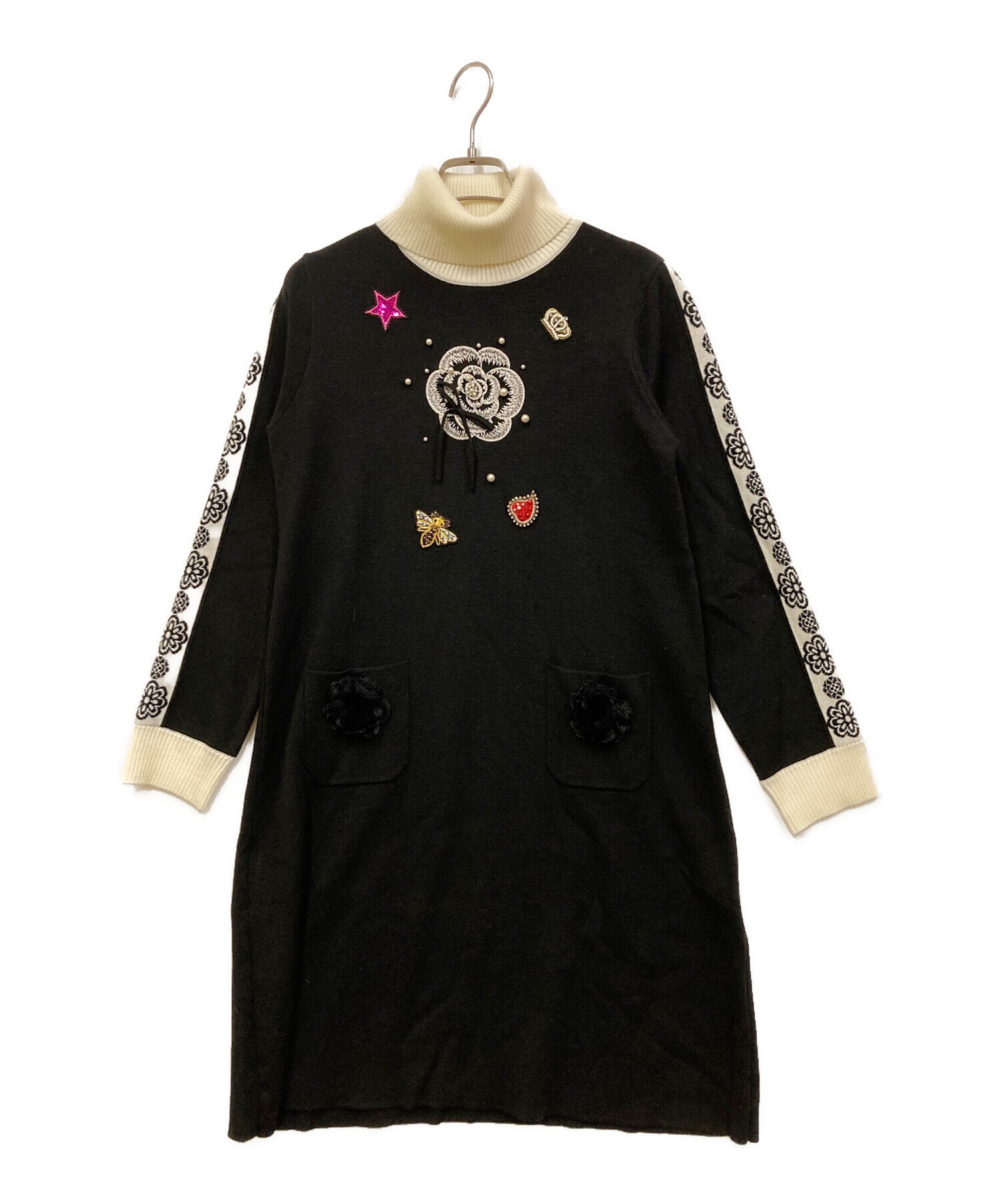 美品　スーパービューティ　ワンピース 中古・古着通販】Super Beauty (スーパービューティ) ニットワンピース