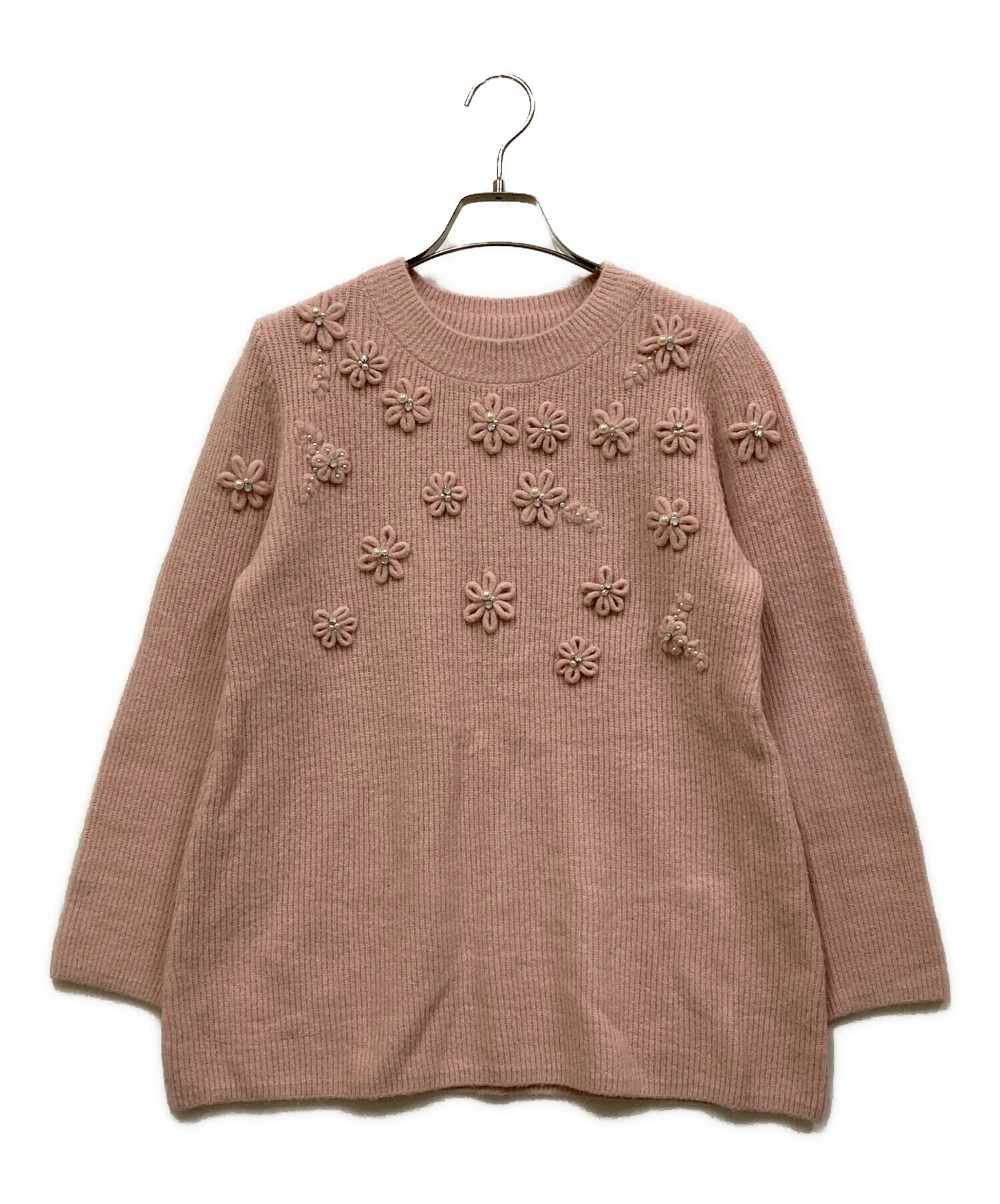 ＊未使用品＊ギャラリービスコンティ 花柄レース 長袖ニット 新品タグ付き 中古・古着通販】GALLERY VISCONTI (ギャラリービスコンティ) 花