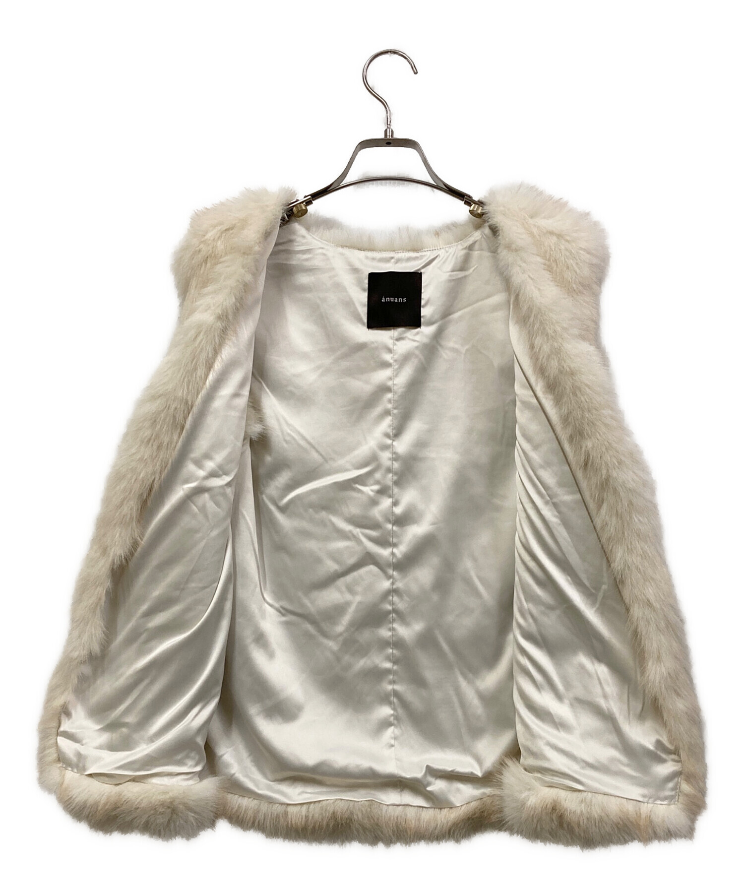 中古・古着通販】anuans (アニュアンス) ショートファーベスト