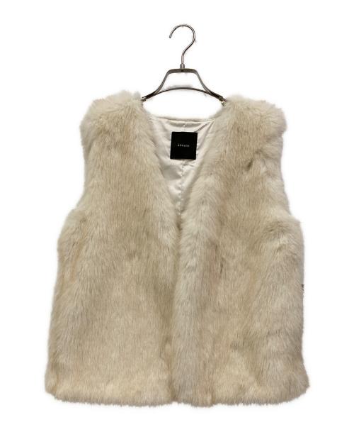 中古・古着通販】anuans (アニュアンス) ショートファーベスト