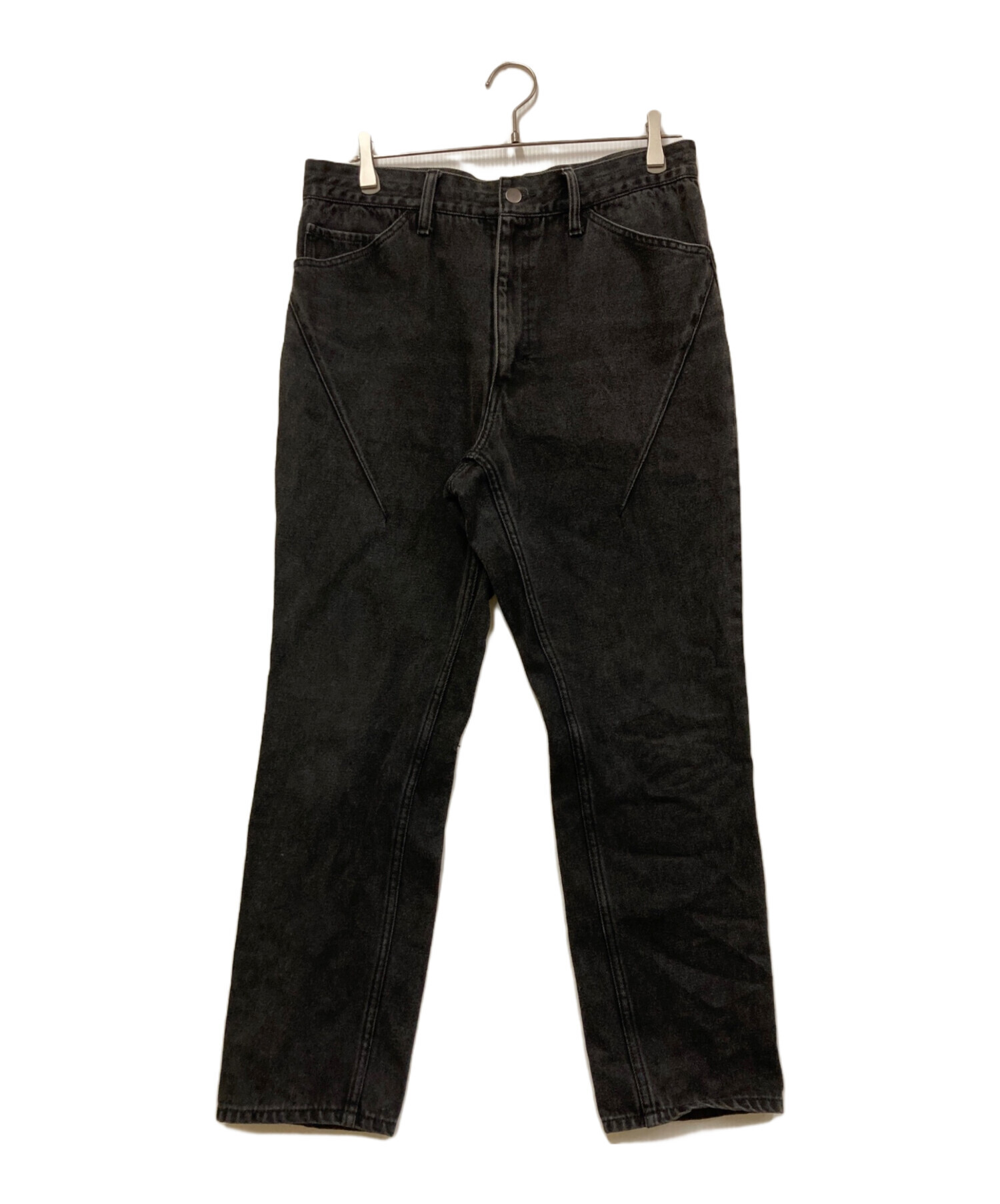 n(n) BY NUMBER (N)INE エヌエヌバイナンバーナイン デニムパンツ ダメージ加工 コットン ポリウレタン ブルー サイズ3 美品 中古 4b006116 中古・古着通販】n(n) by NUMBER (N)INE (エヌエヌバイナンバーナイン