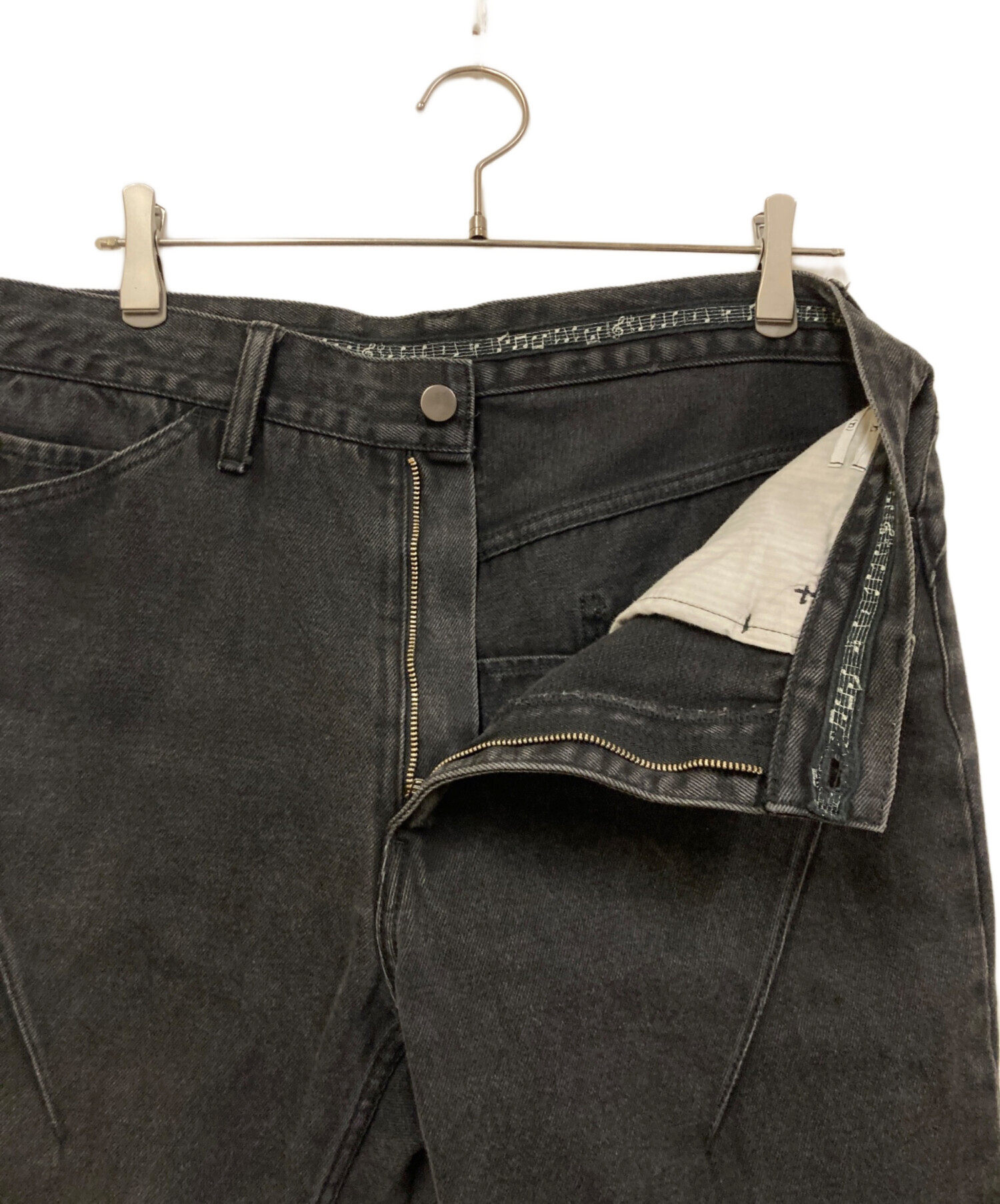 n(n) BY NUMBER (N)INE エヌエヌバイナンバーナイン デニムパンツ ダメージ加工 コットン ポリウレタン ブルー サイズ3 美品 中古 4b006116 中古・古着通販】n(n) by NUMBER (N)INE (エヌエヌバイナンバーナイン