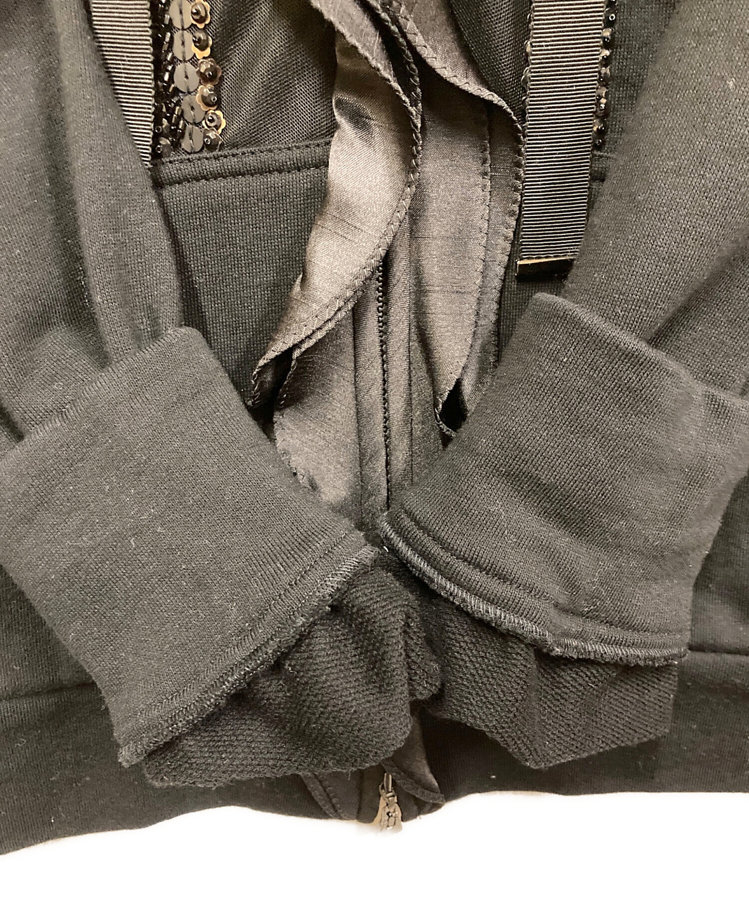 中古・古着通販】TO BE CHIC (トゥービーシック) フリルビジュージップ