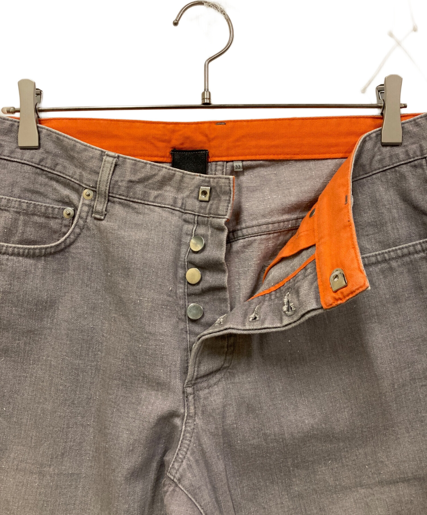 中古・古着通販】Dior Homme (ディオール オム) デニムパンツ グレー