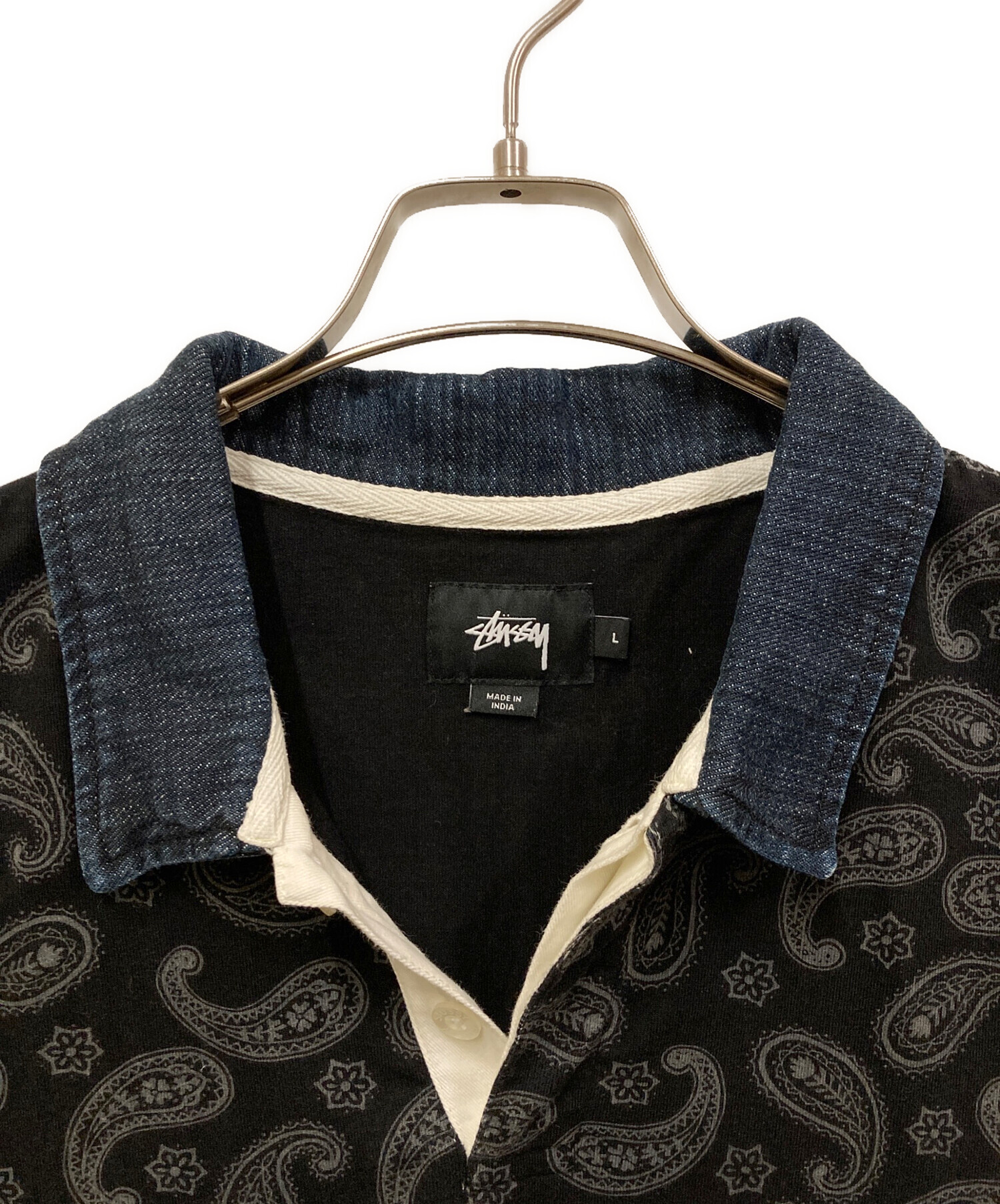中古・古着通販】stussy (ステューシー) Simple Paisley Rugby 