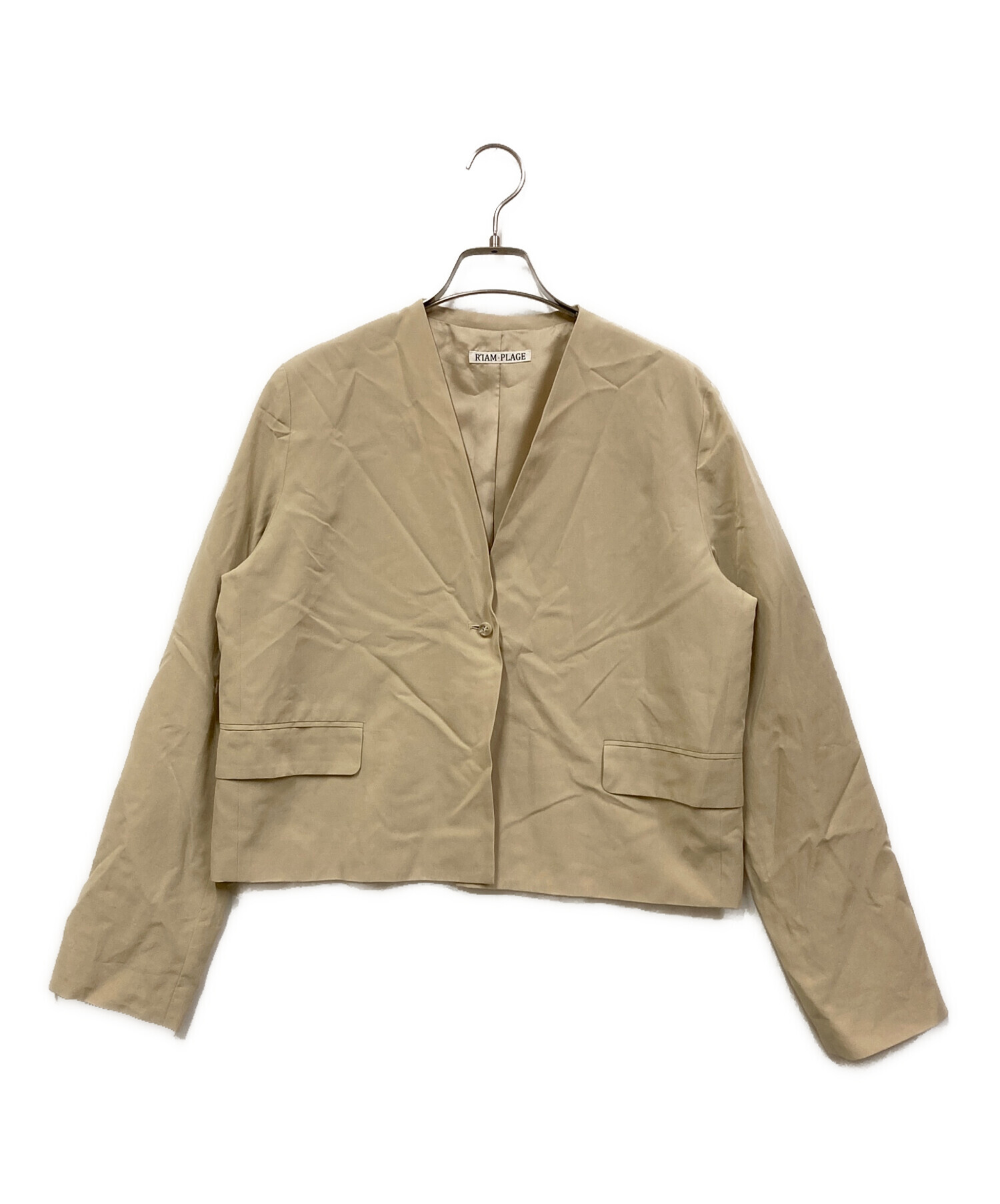 中古・古着通販】R'IAM-Plage (リアムプラージュ) ノーカラー