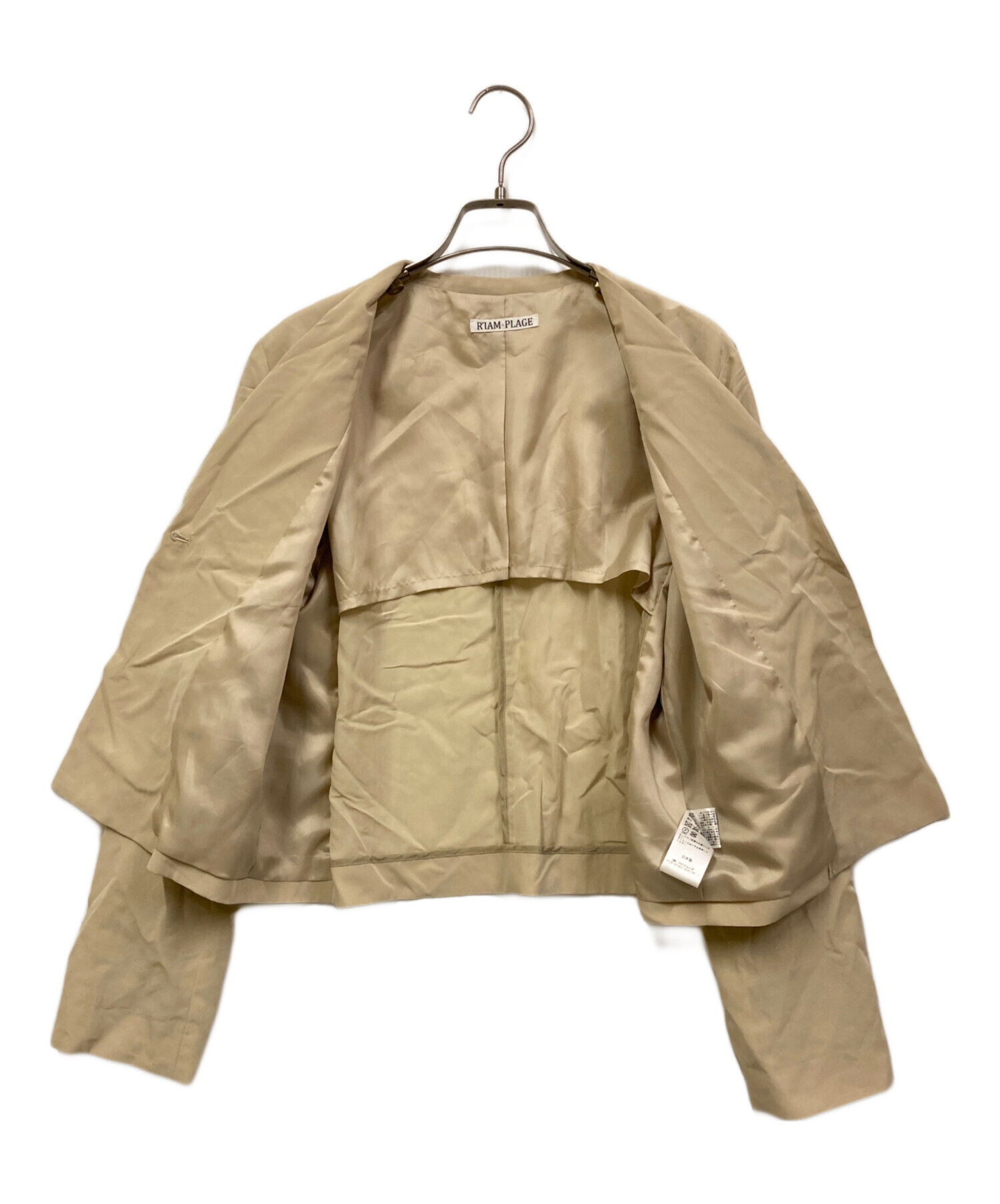 中古・古着通販】R'IAM-Plage (リアムプラージュ) ノーカラー