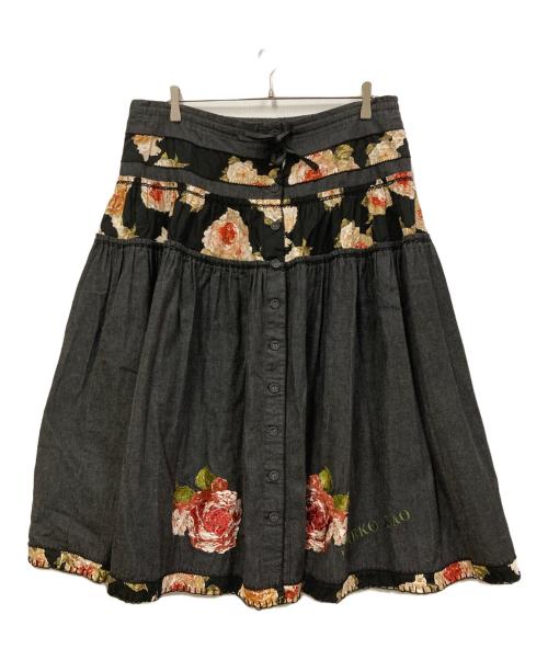 中古・古着通販】KANEKO ISAO (カネコ イサオ) 花柄デニムスカート