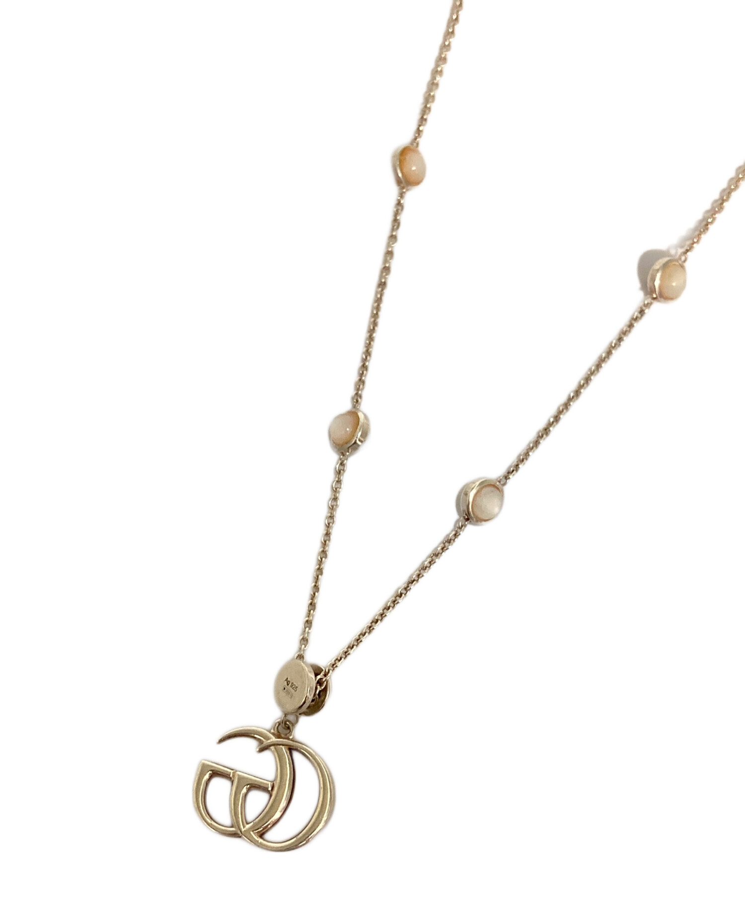 中古・古着通販】GUCCI (グッチ) ダブルGマザーオブパールネックレス