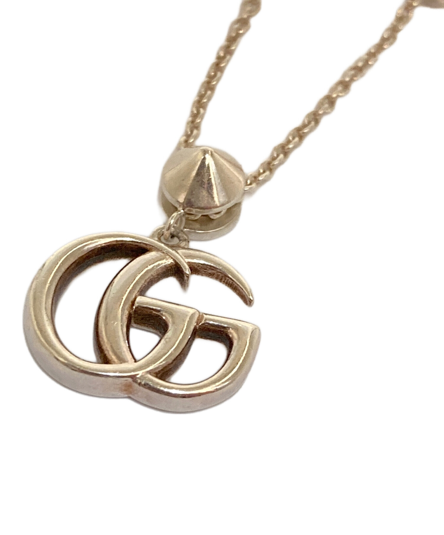 ティコ　　GUCCI ダブルGマザーオブパール 中古・古着通販】GUCCI (グッチ) ダブルGマザーオブパールネックレス