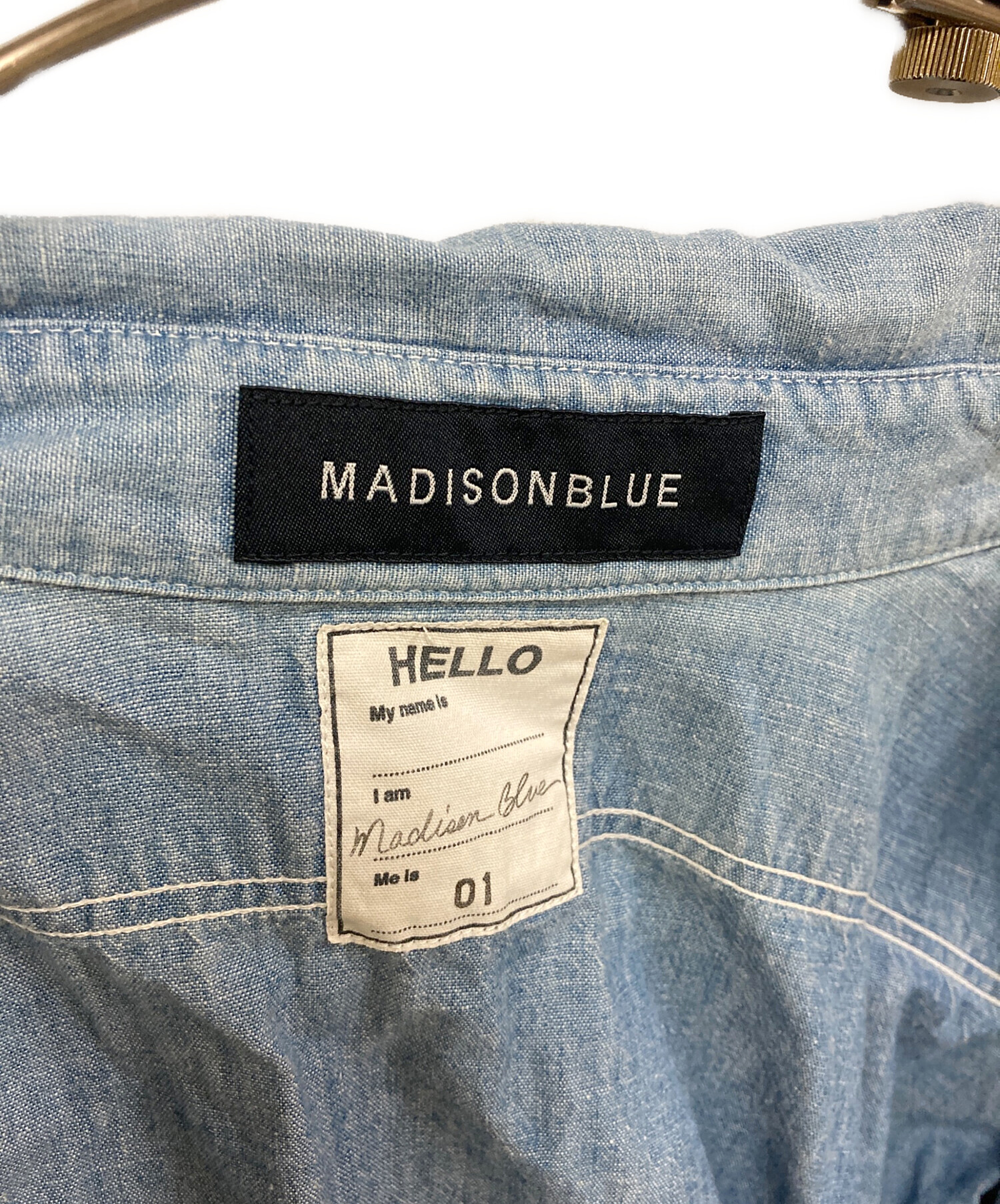 中古・古着通販】MADISON BLUE (マディソンブルー) シャンブレーシャツ 