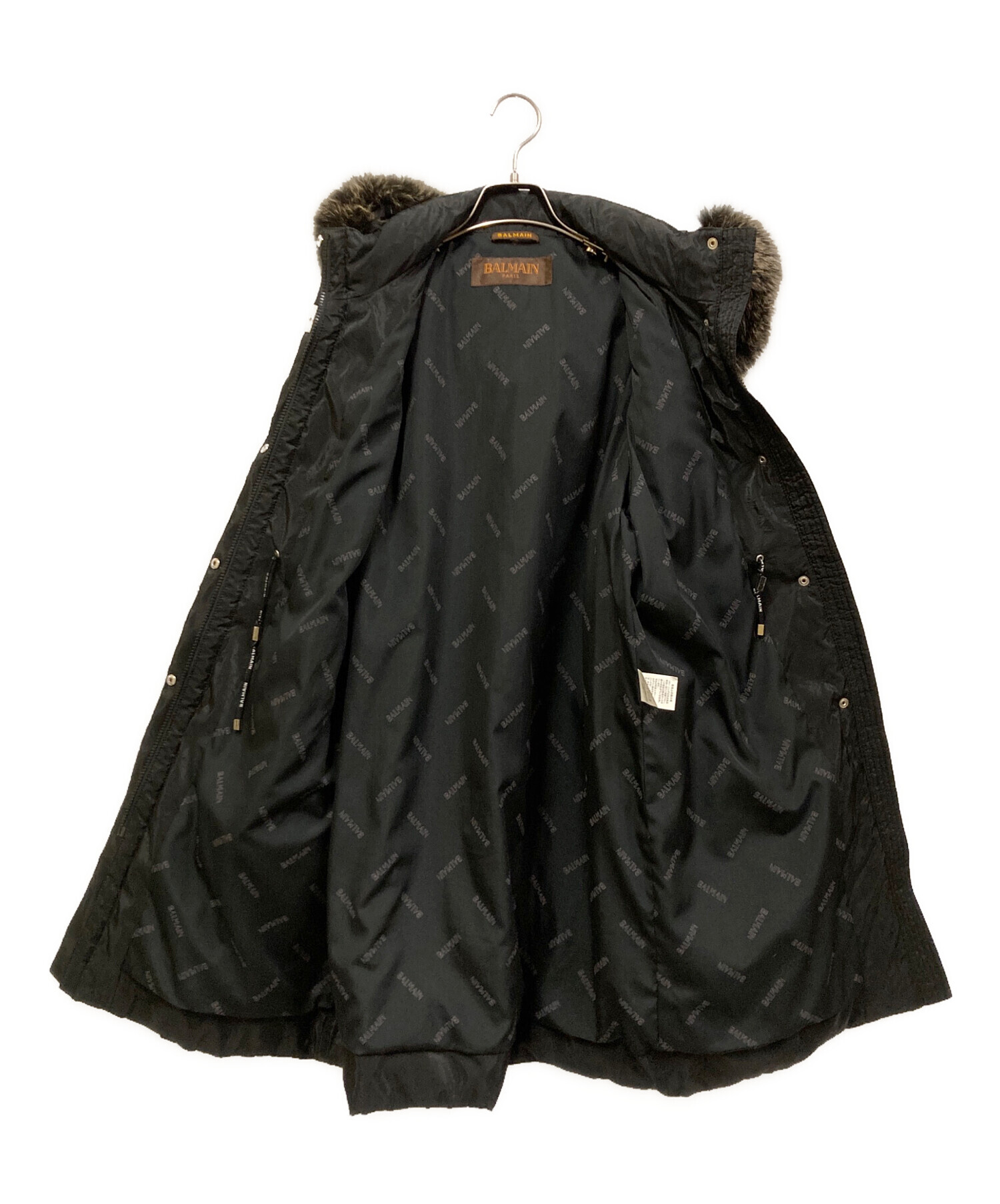 中古・古着通販】BALMAIN (バルマン) ブルーフォックスファー付き