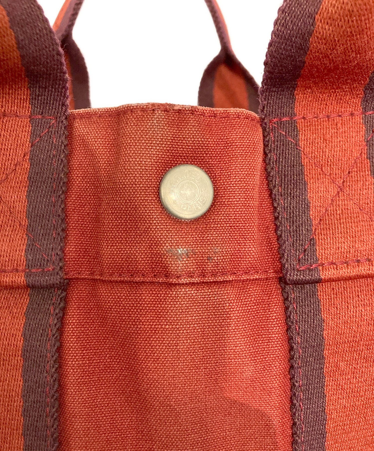 中古・古着通販】HERMES (エルメス) フールトゥトートバッグ レッド