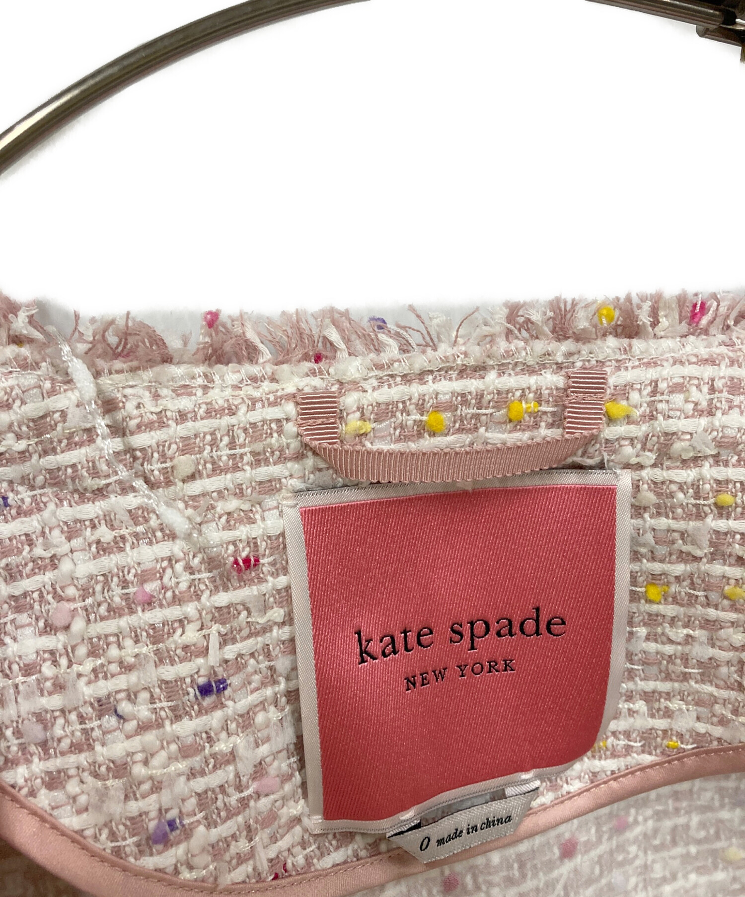 中古・古着通販】Kate Spade (ケイトスペード) ツイードコート ピンク
