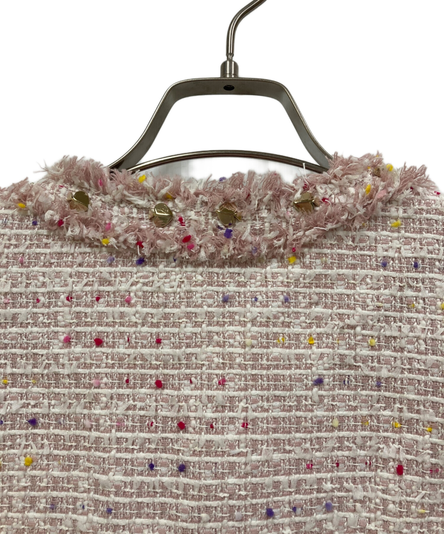 中古・古着通販】Kate Spade (ケイトスペード) ツイードコート ピンク