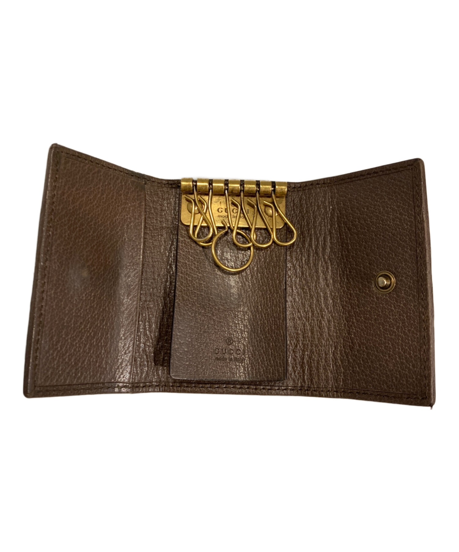 中古・古着通販】GUCCI (グッチ) GGスプリーム オフディア ブラウン