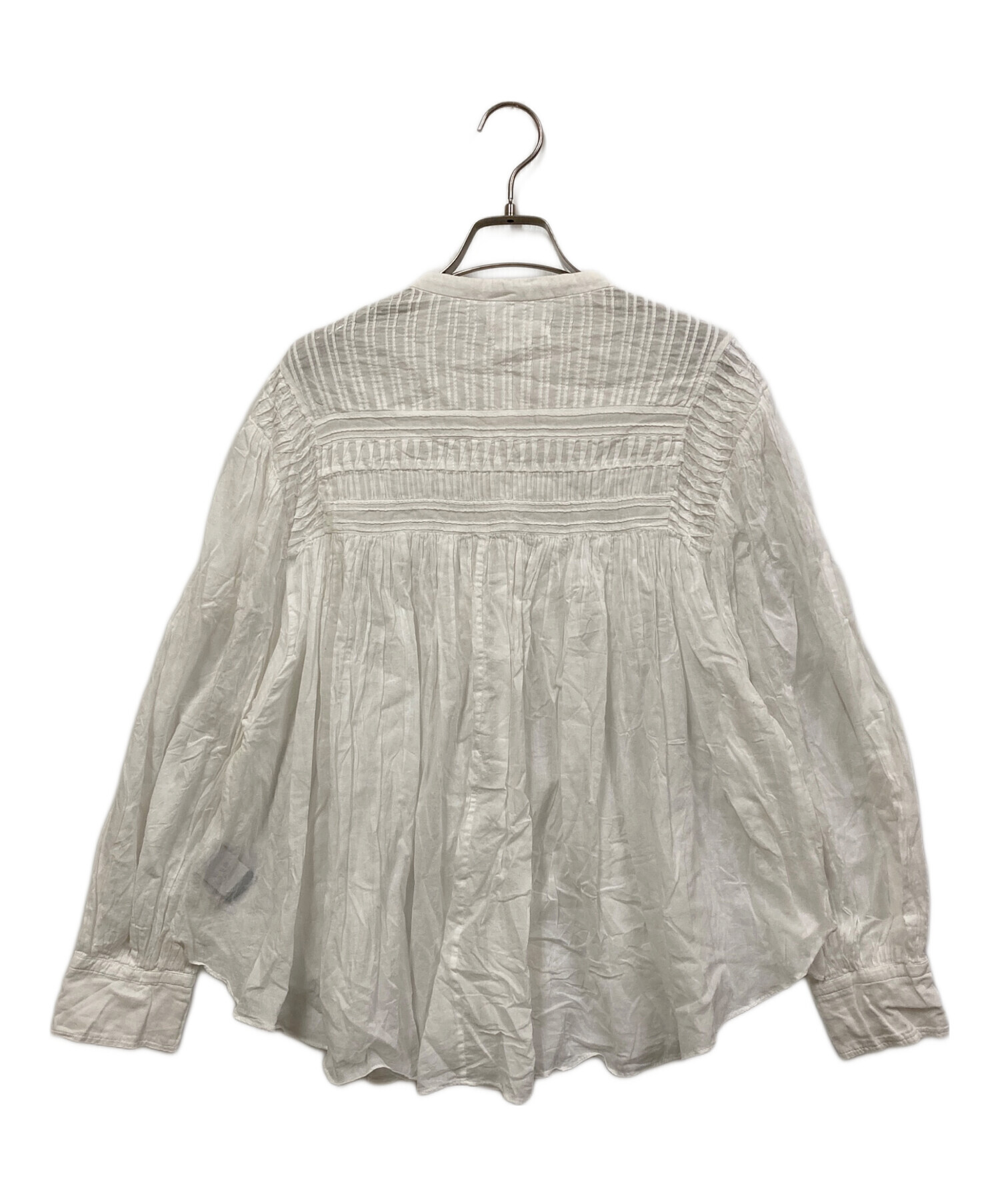 【美品】  ISABEL MARANT ETOILE / イザベルマランエトワール | プリーツ ギャザー バンドカラー スリーブレス ブラウス トップス | 36 | マルチカラー | レディース 美品】 ISABEL MARANT ETOILE / イザベルマランエトワール | プリーツ
